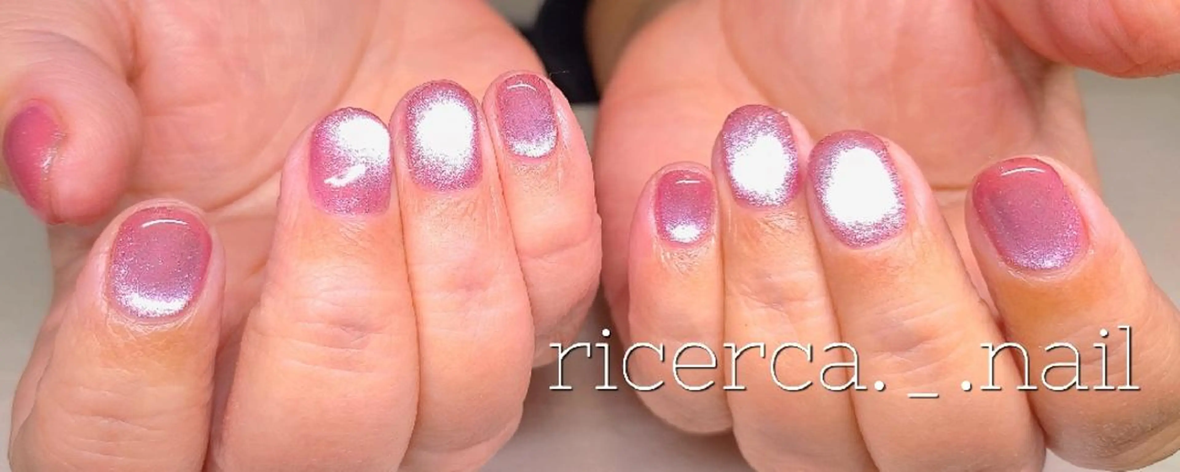 ネイル 桜ネイル ジェルネイル マグネットネイル オフィスネイル ワンカラーネイル ricerca._. nail ちゃこのネイルデザイン