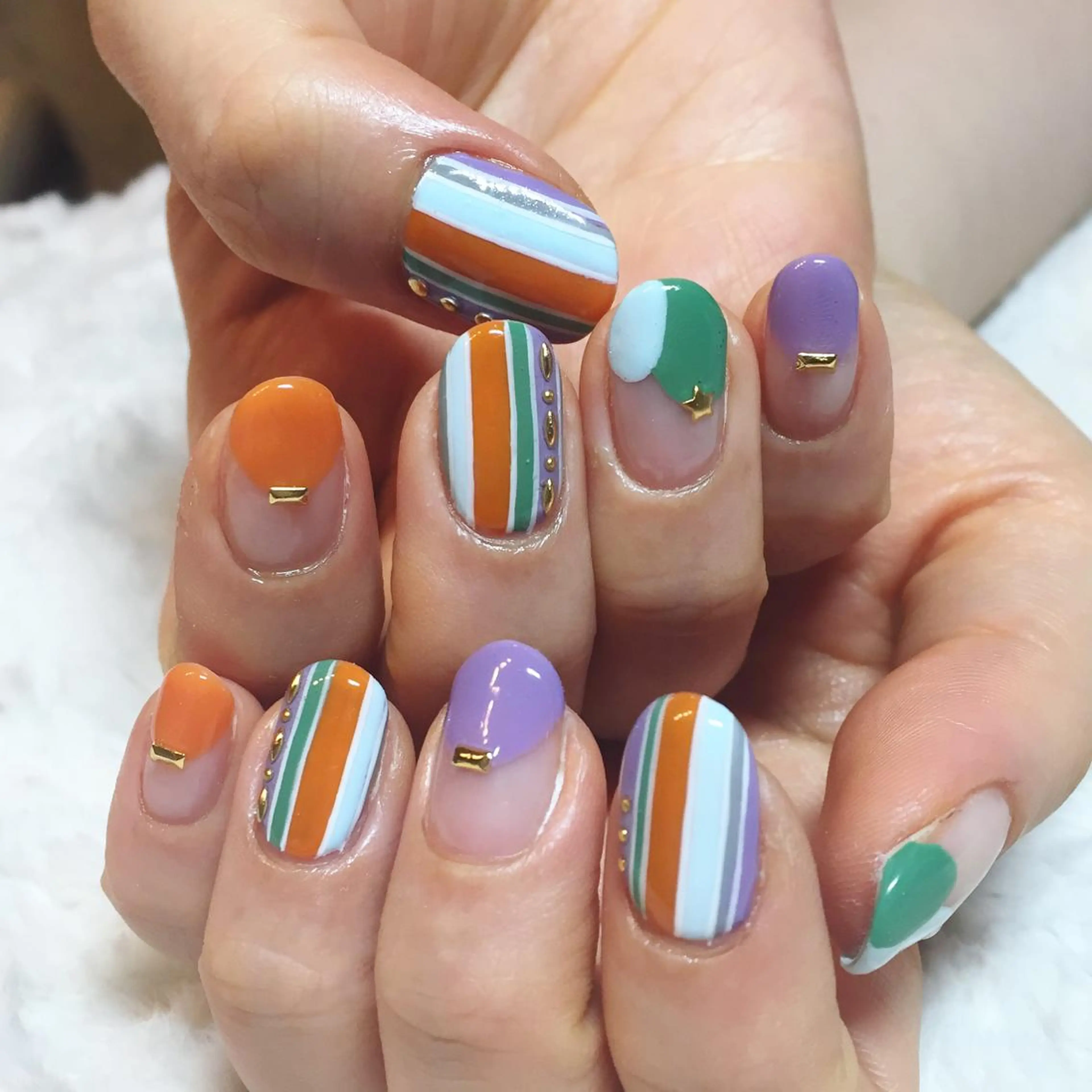 ネイル ジェルネイル 東 千夏のネイルデザイン