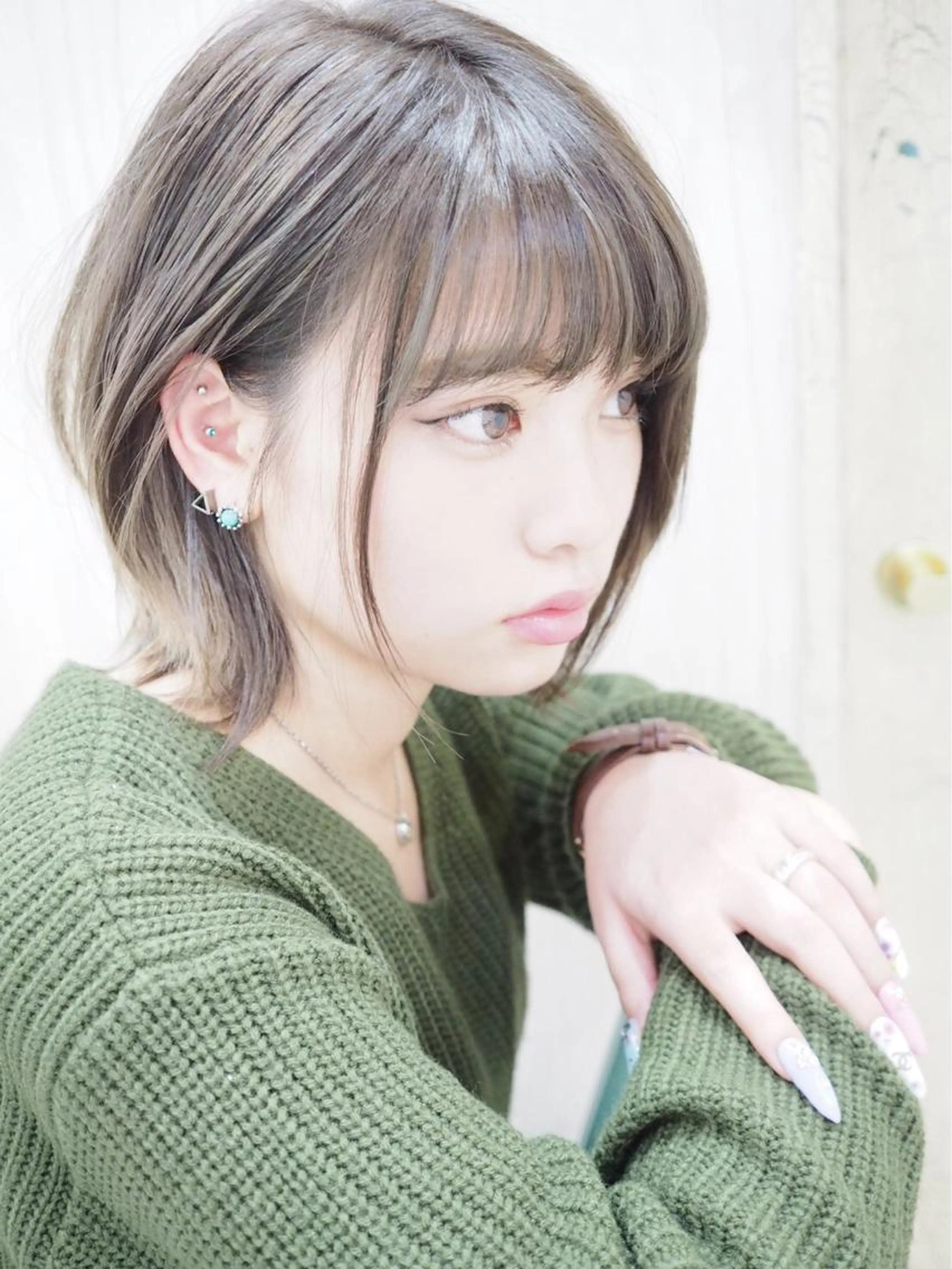 カット＋全体染めの写真