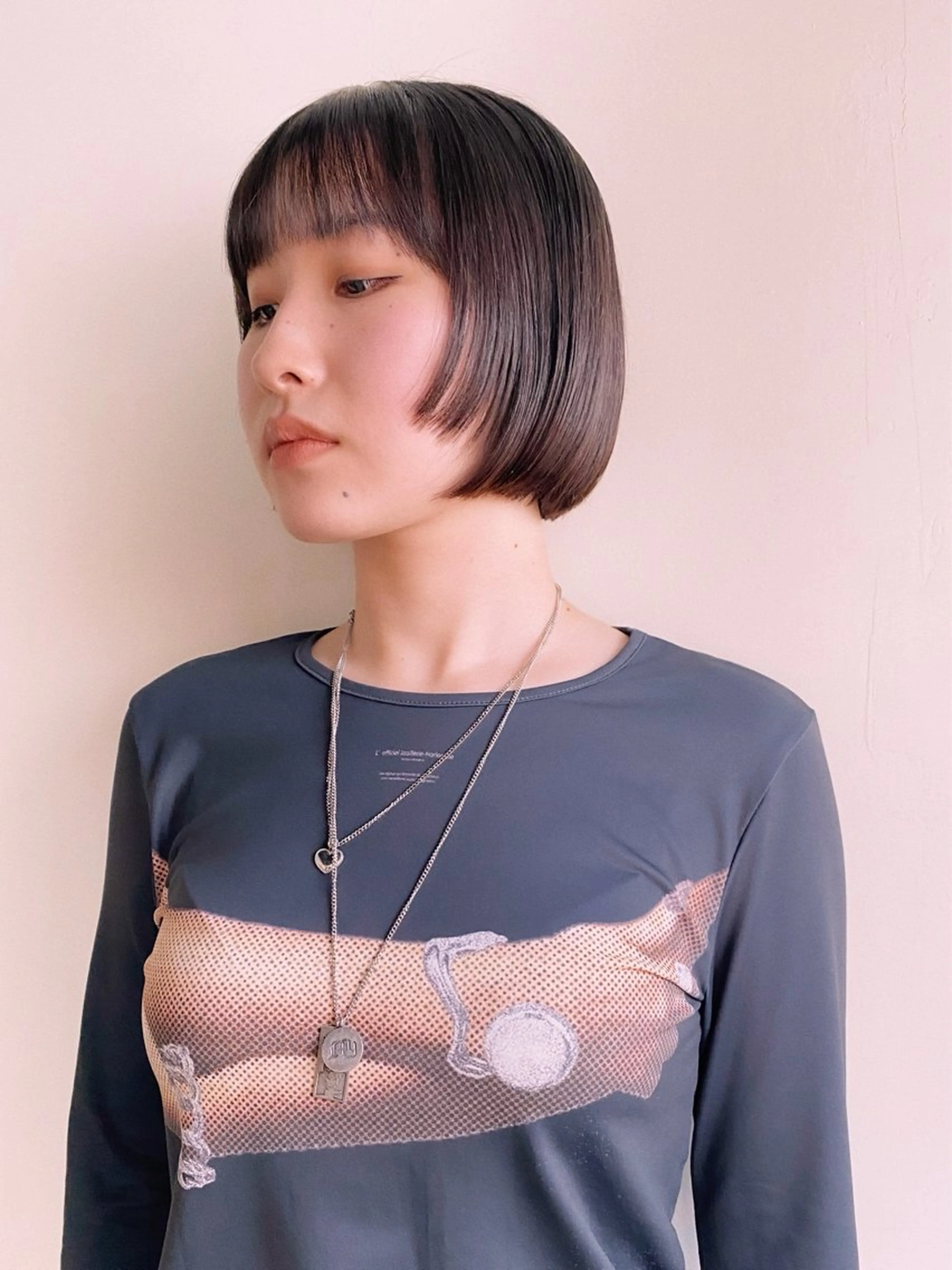 ショート ボブ 姫カット カット トリートメント ヘッドスパ 板谷みさき /艶ボブ/藤沢美容室のヘアスタイル