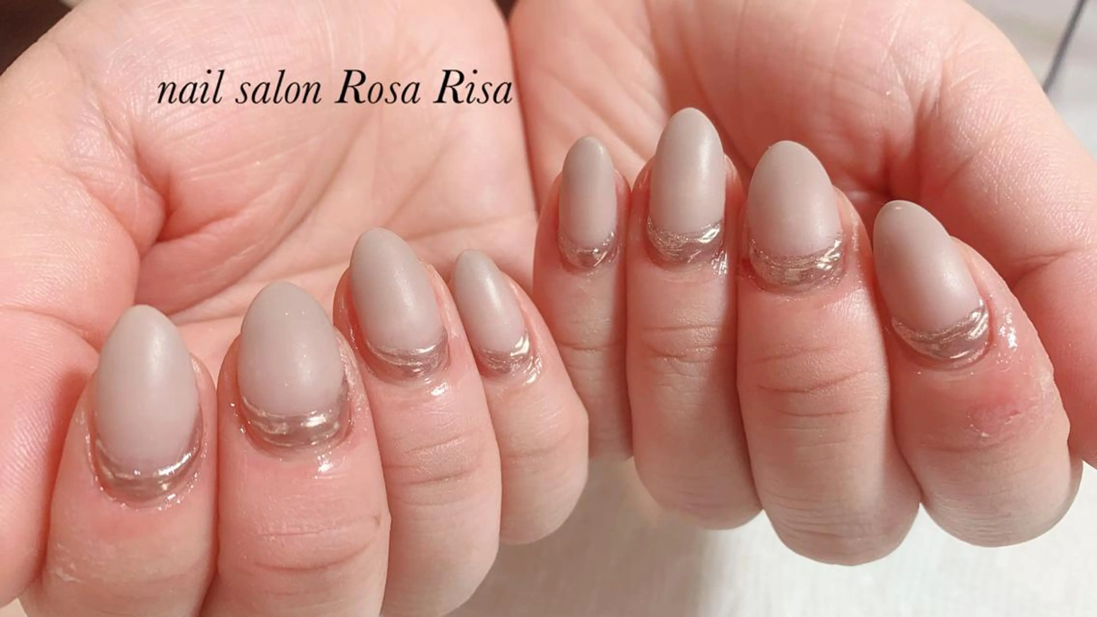 セミロング ネイル マットネイル ネイルスタジオ シェイクユアハンズのネイルデザイン