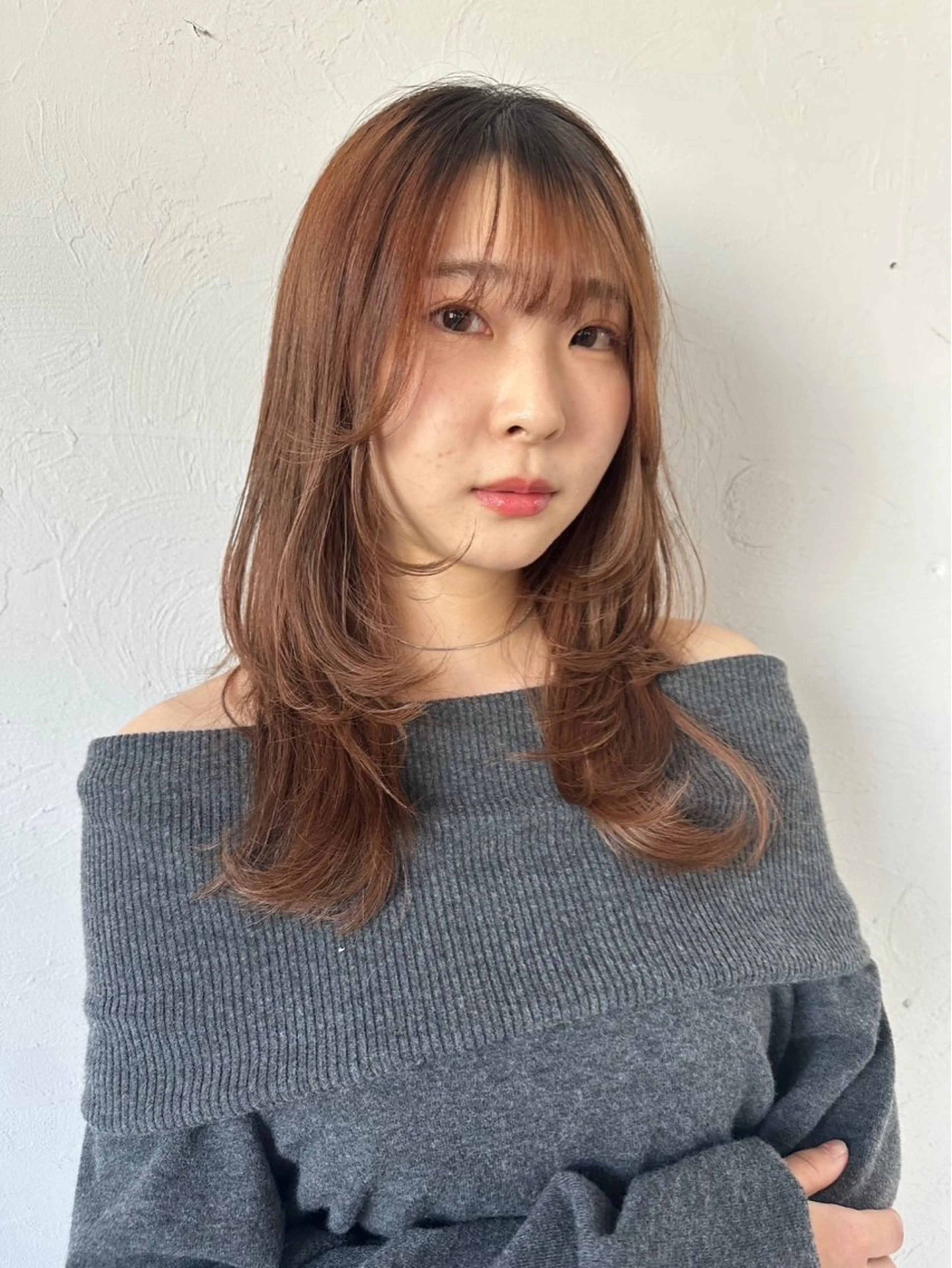 セミロング レイヤーカット カット トリートメント 茅ヶ崎/ alomのヘアスタイル