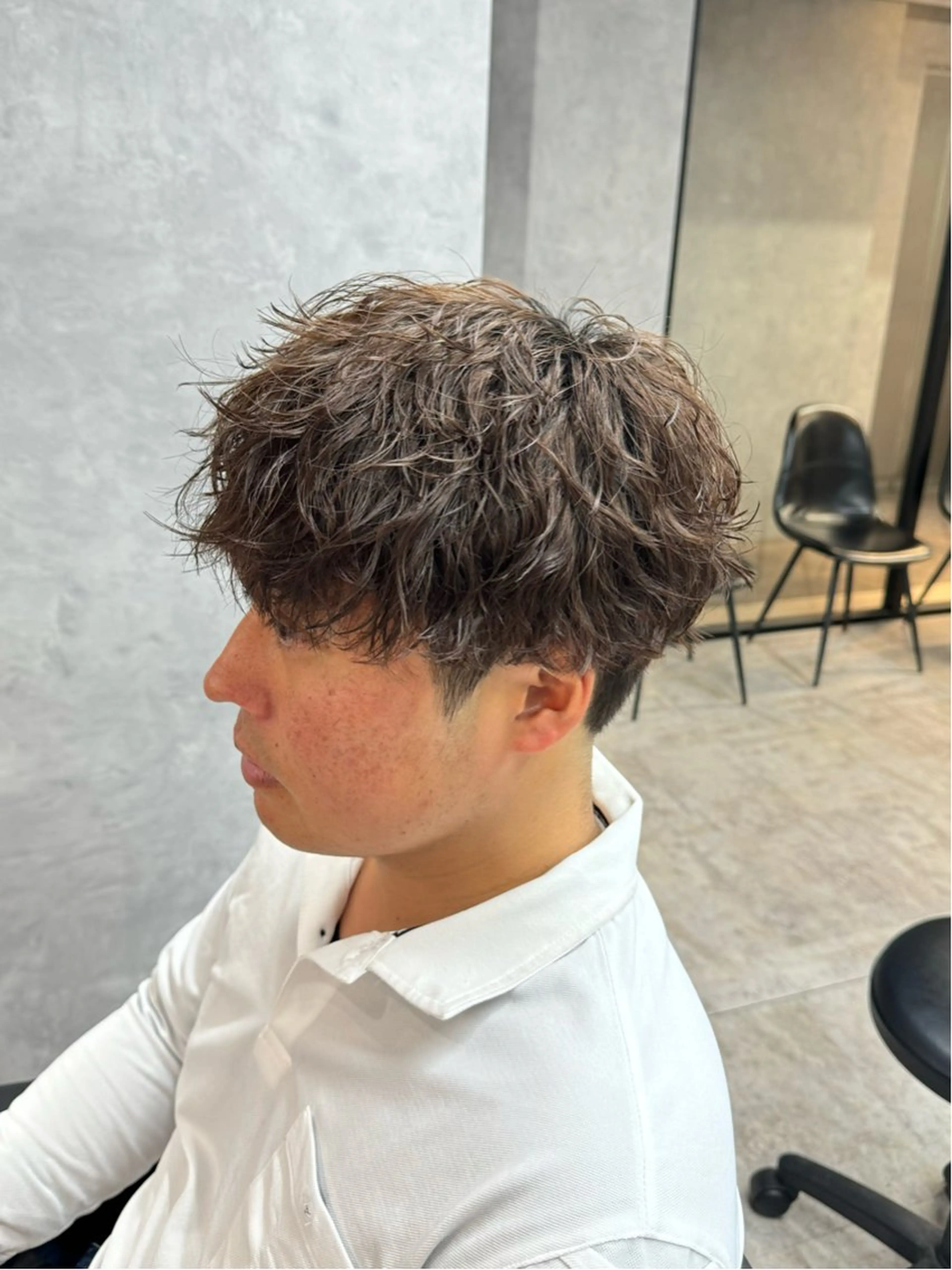 ショート パーマ メンズ メンズパーマ メンズツイストパーマ ツイストスパイラルパーマ 波巻きパーマ スパイラルパーマ ツイストスパイラル/ メンズ特化/中川誠也のヘアスタイル