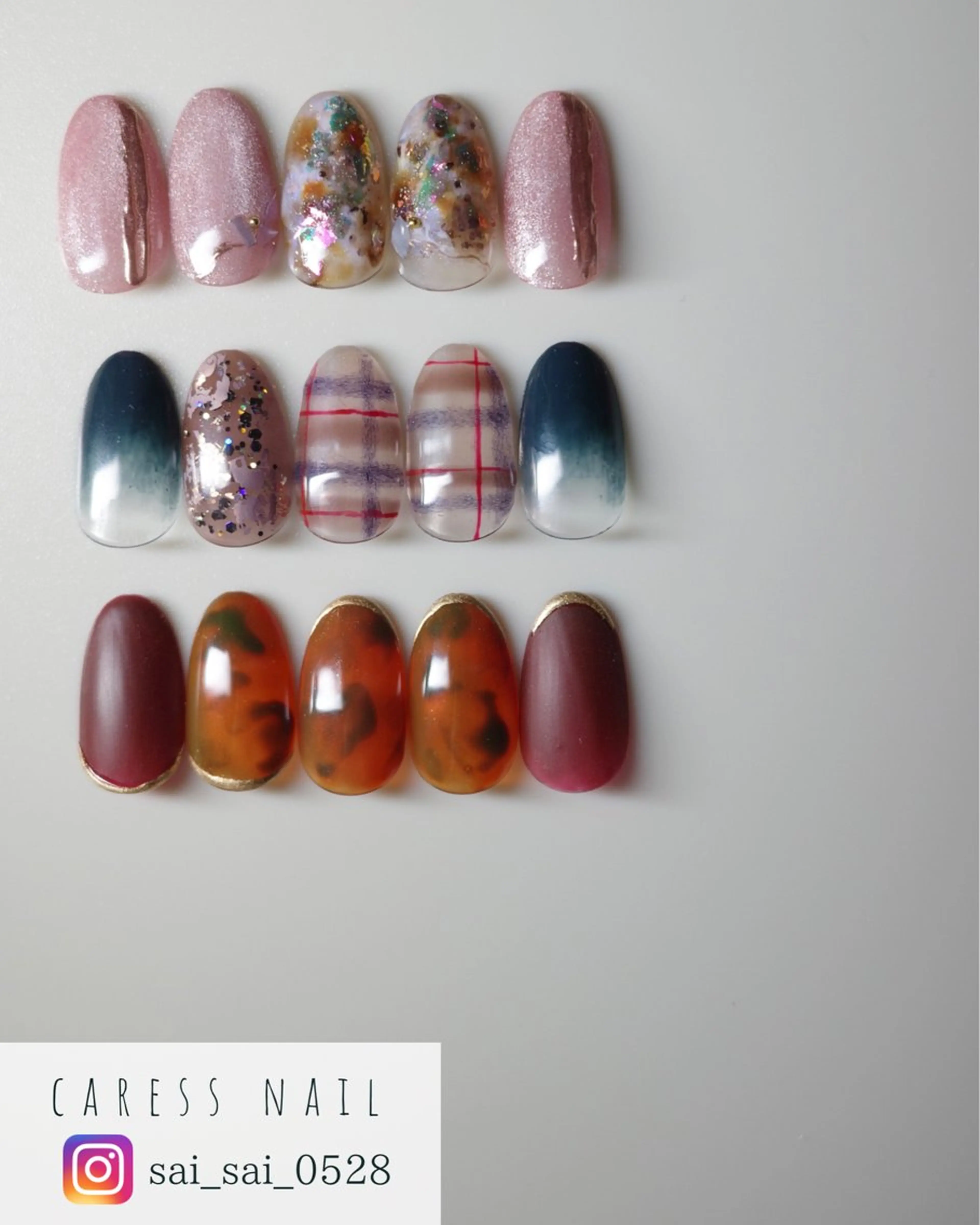 ネイル caress  nail カレスネイル　代々木上原所属・カレスネイル さいのネイルデザイン
