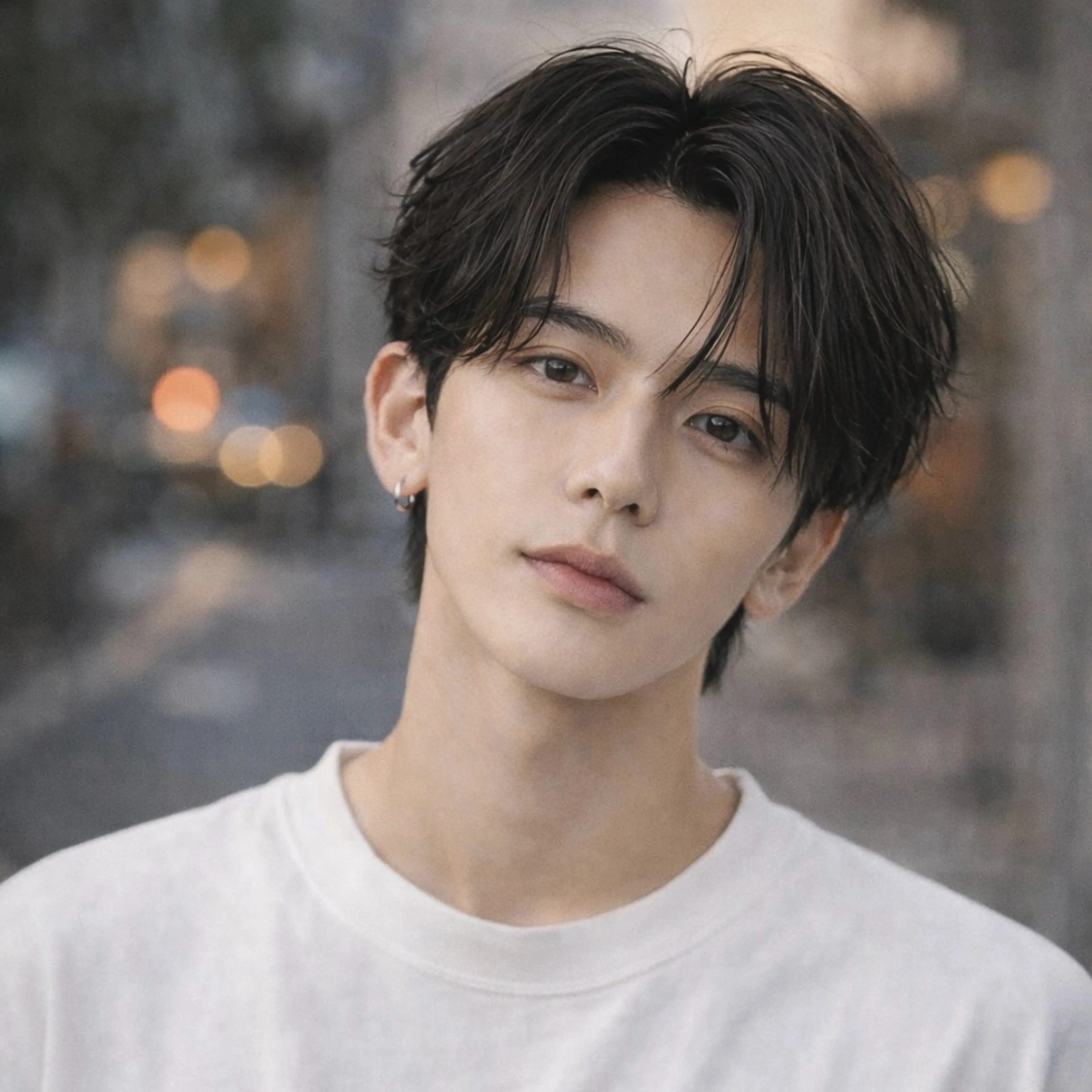 メンズ カット パーマ シャドウ/フェザー ニュアンスヘアメンズのヘアスタイル