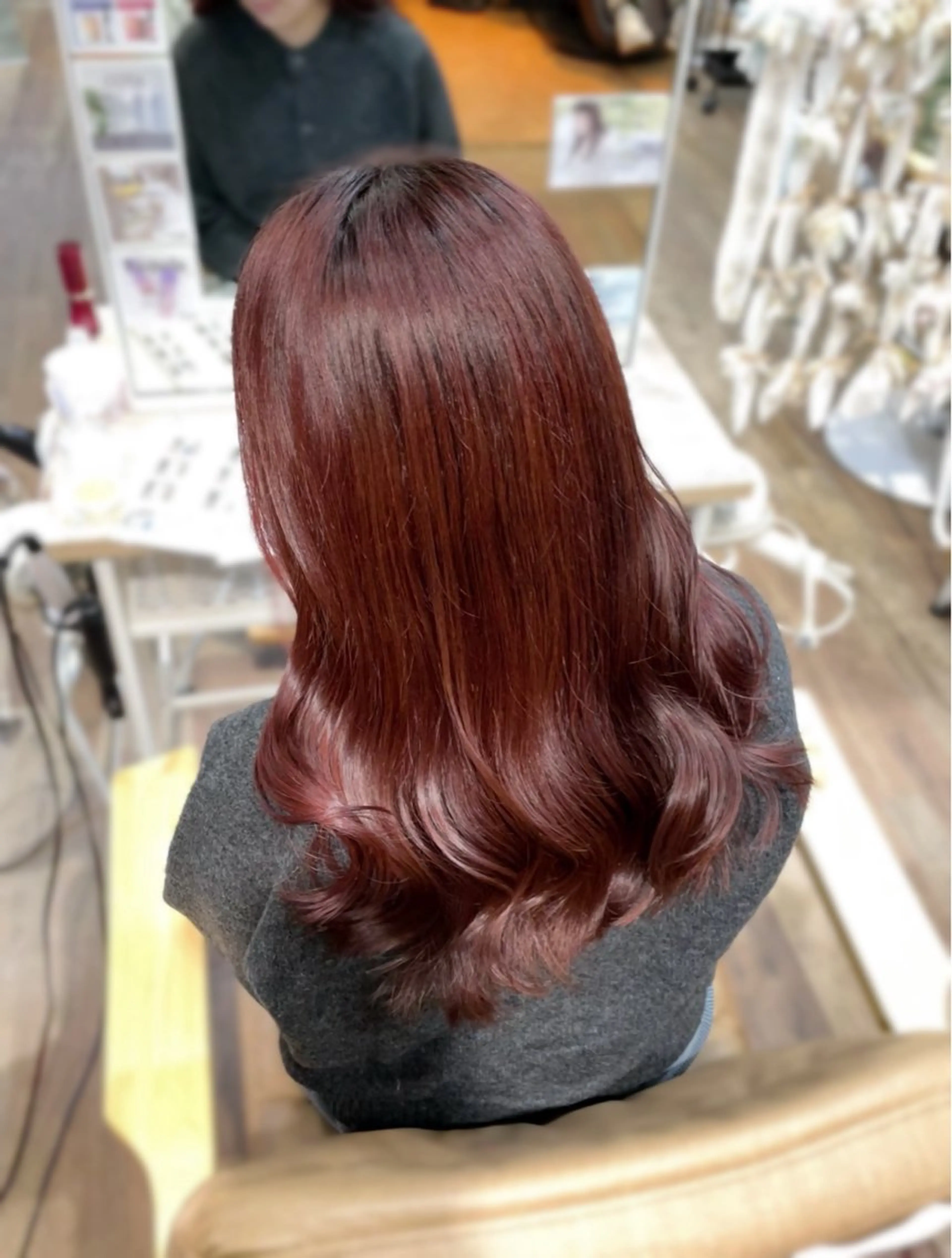 セミロング カット ヘアカラー トリートメント ピンク・ラベンダー/ レイヤー/NANAのヘアスタイル