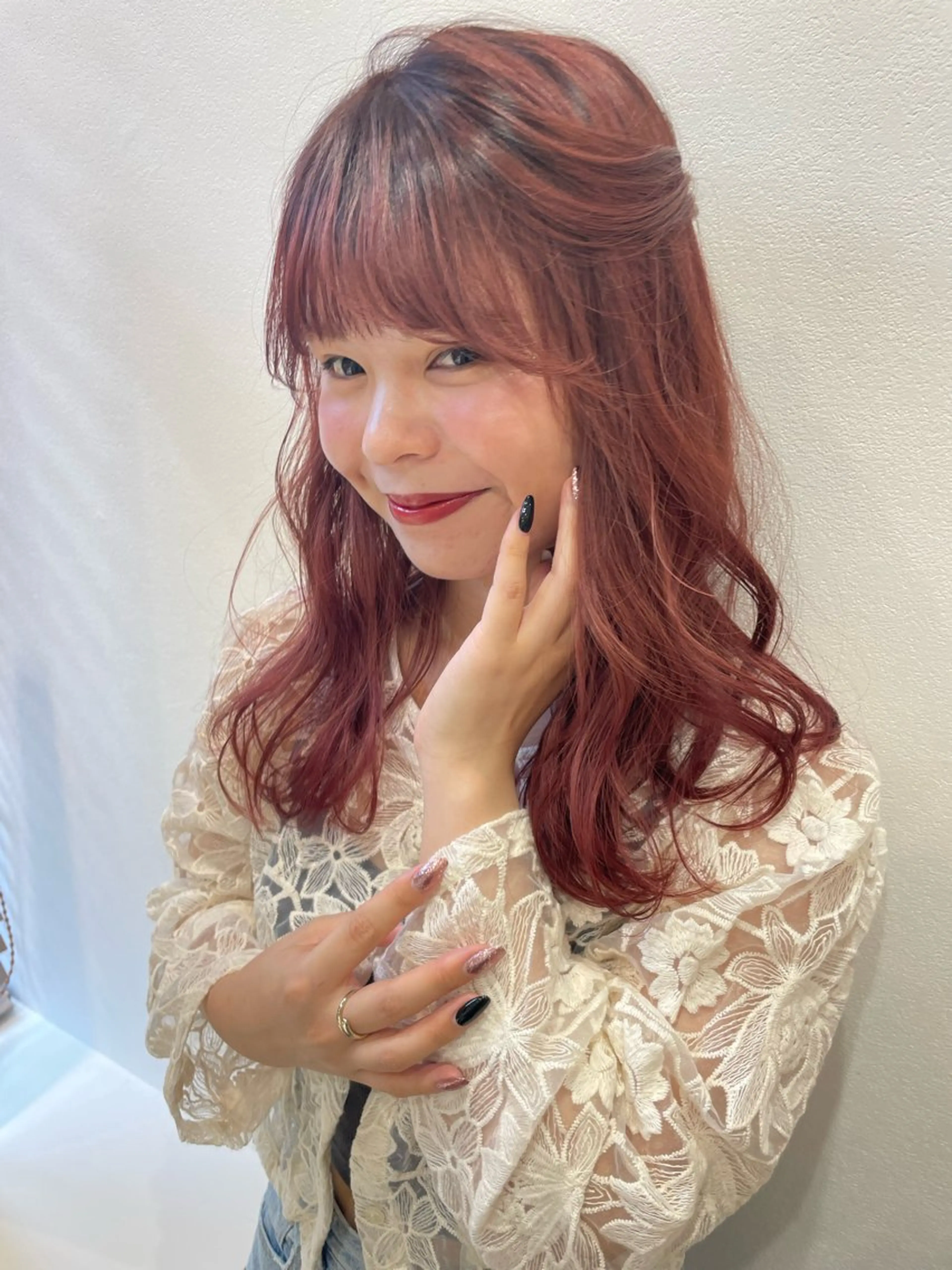 ロング カラー karin ボブハイトーンのヘアスタイル
