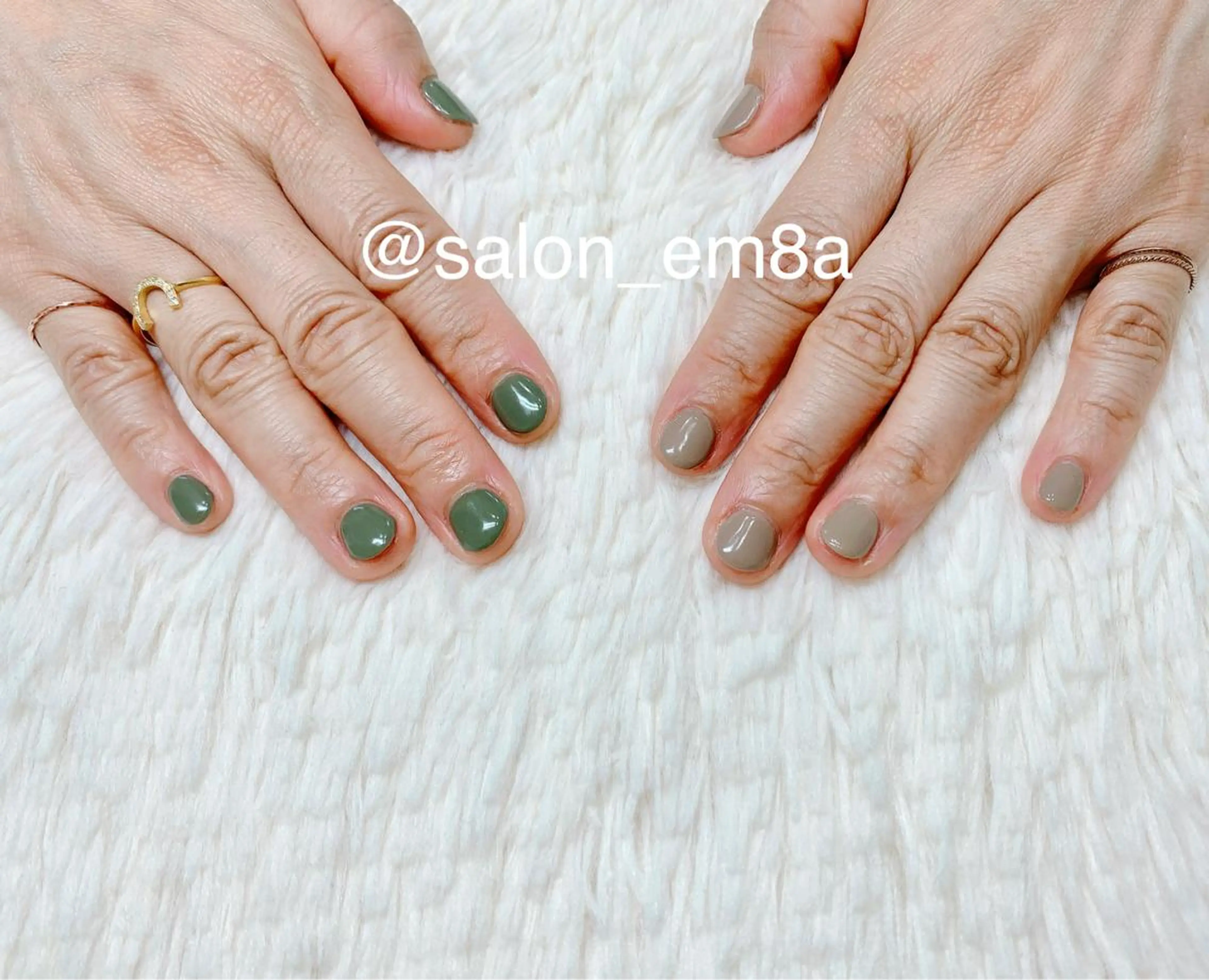 ネイル ジェルネイル ワンカラーネイル ハンドネイル salon EM&A emiのネイルデザイン