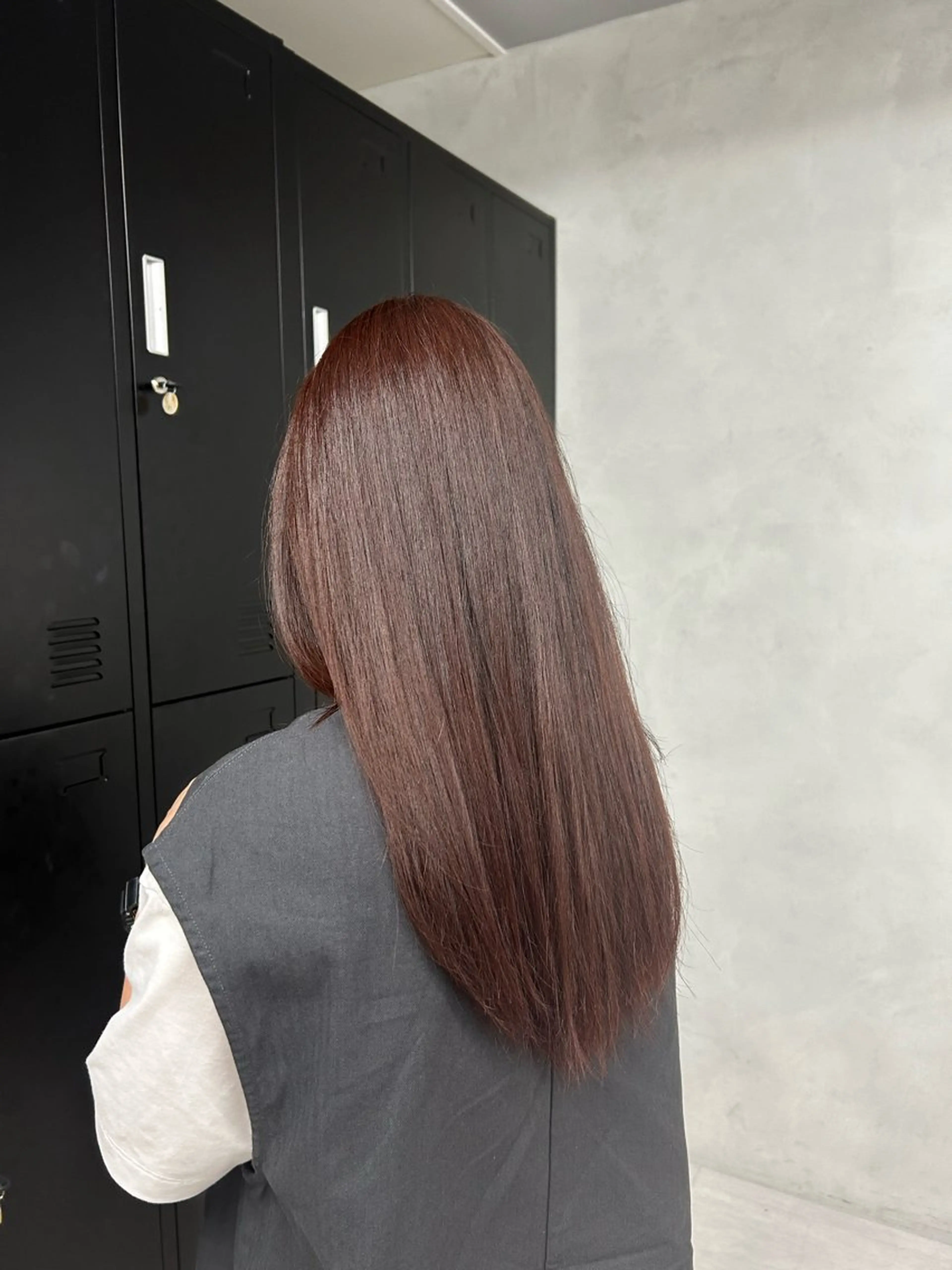 ロング カラー ブラウンカラー ピンクカラー ピンクブラウン ヘアカラー 大村 咲羅のヘアスタイル