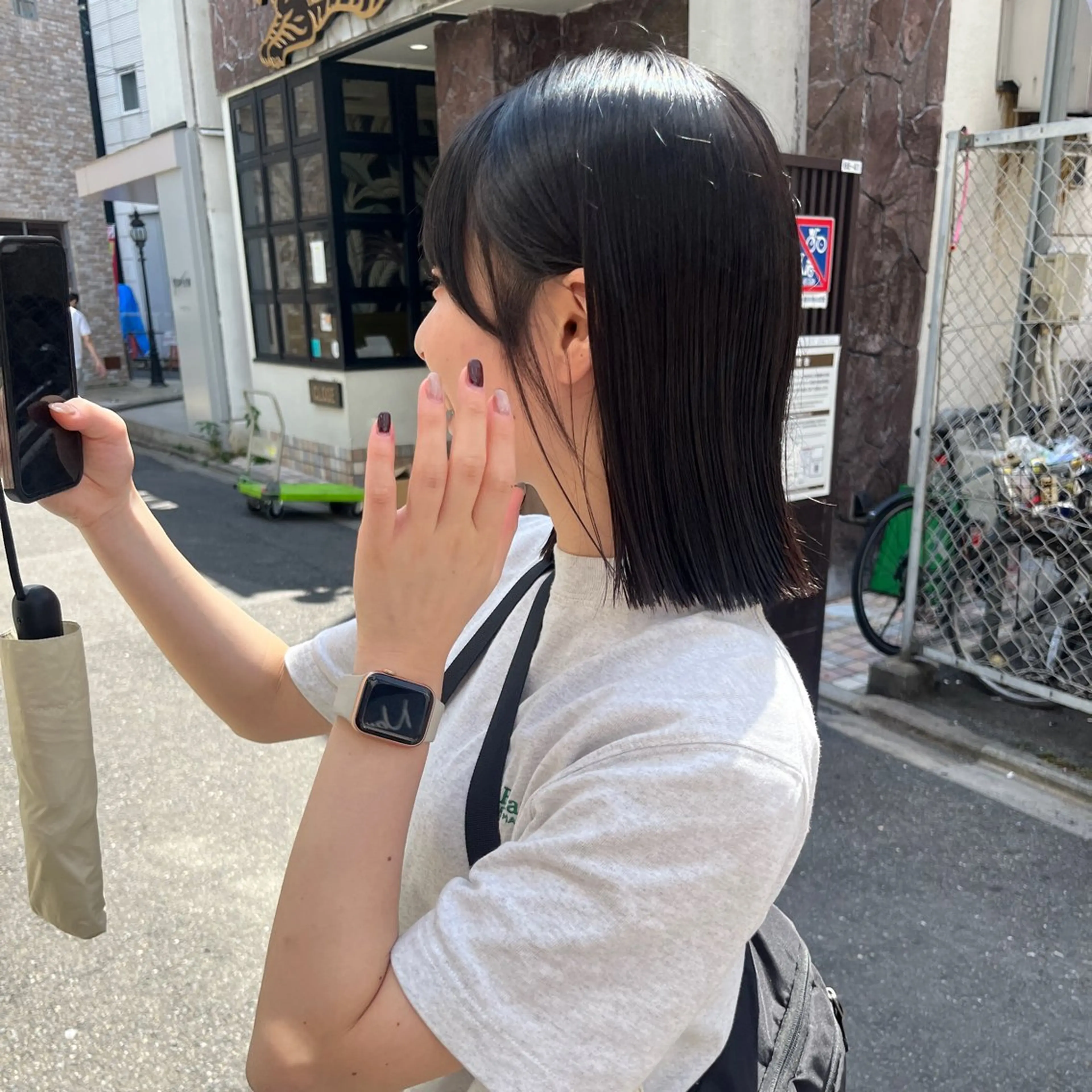 ミディアム ノノカ /京都美容室のヘアスタイル