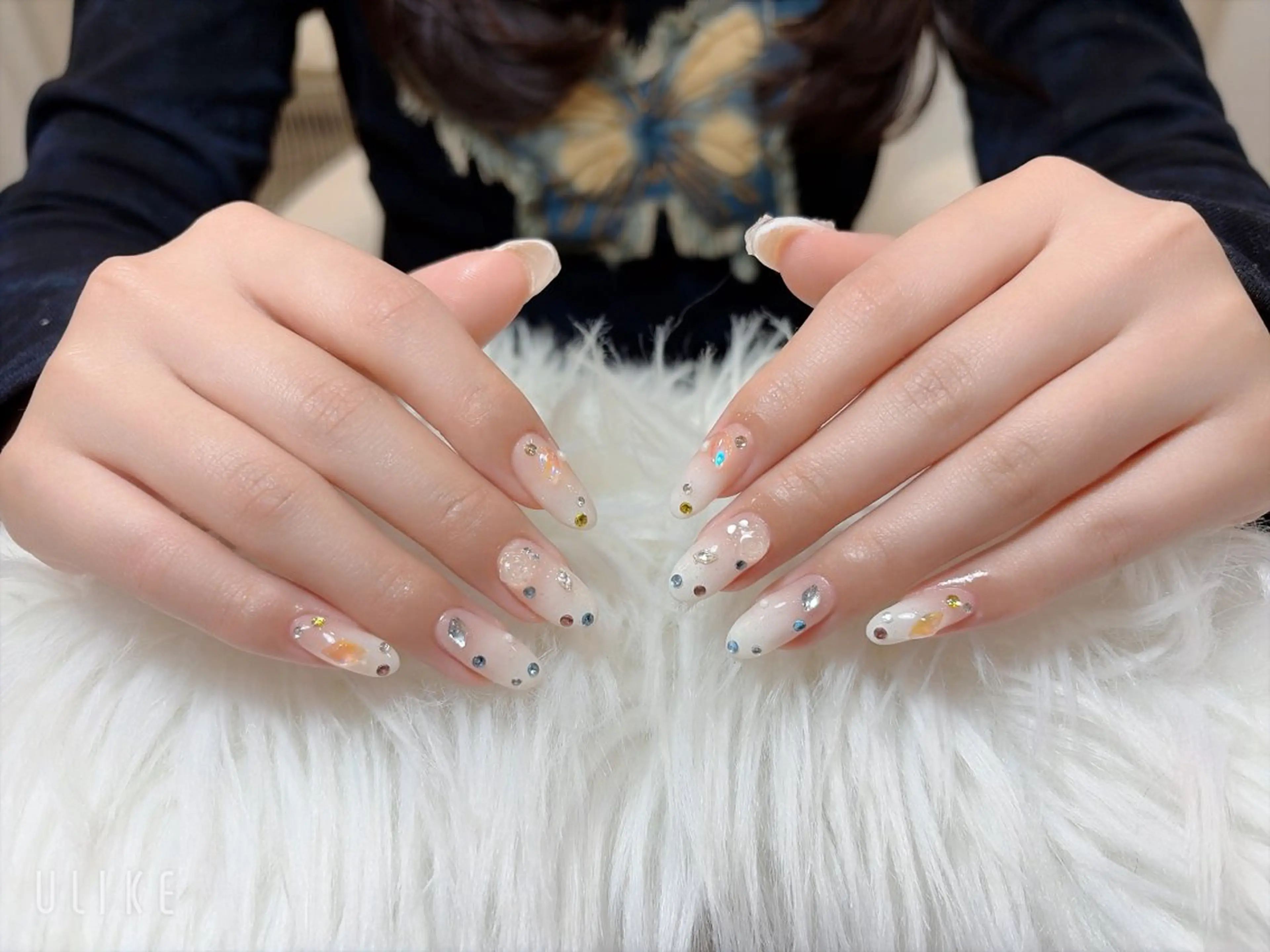 ネイル フレンチネイル 韓国ネイル マグネットネイル ニュアンスネイル オフィスネイル チョウ Rachaelのネイルデザイン