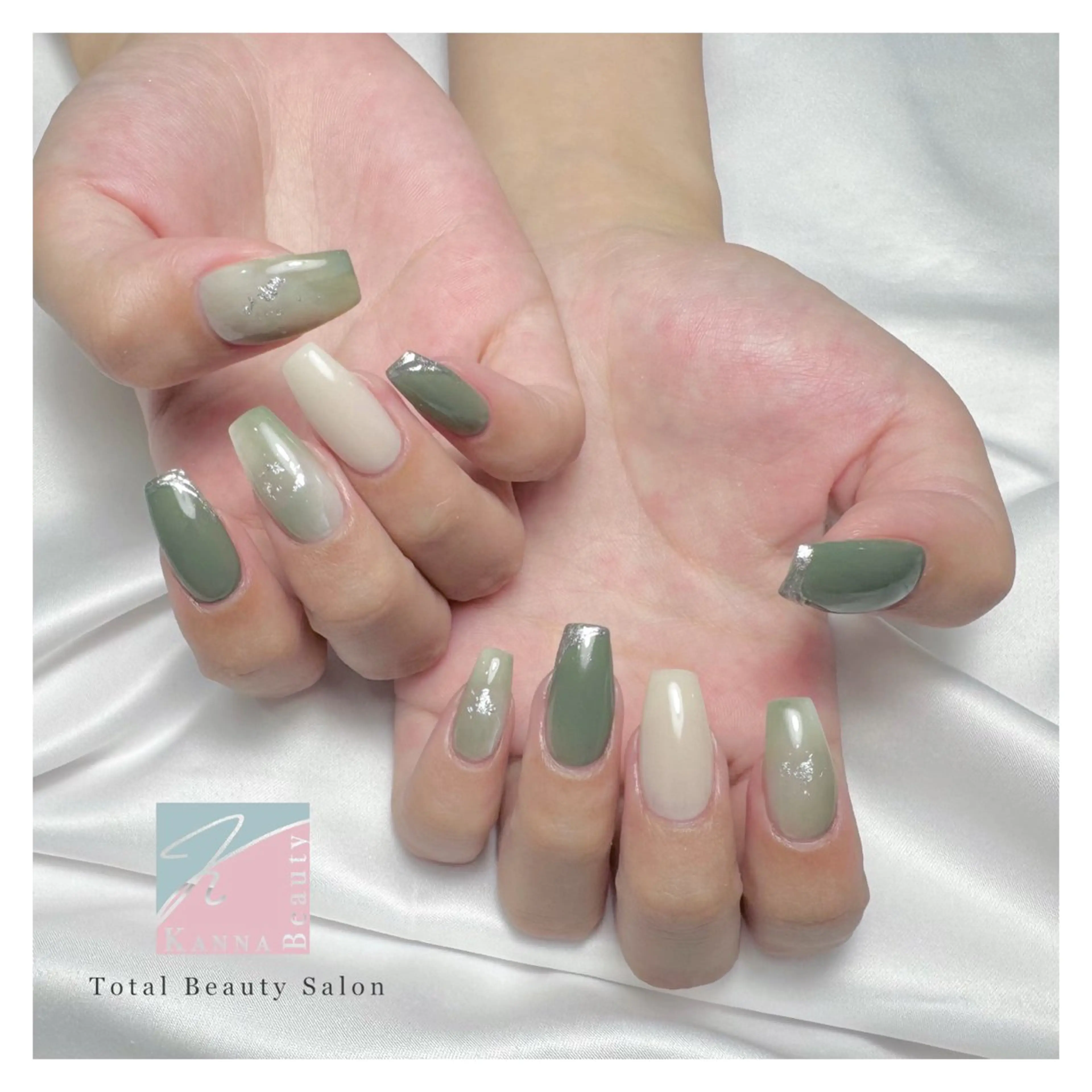 ネイル フットネイル ジェルネイル グラデーション キラキラネイル マグネットネイル ハンドネイル Kanna Yuki カンナユキのネイルデザイン