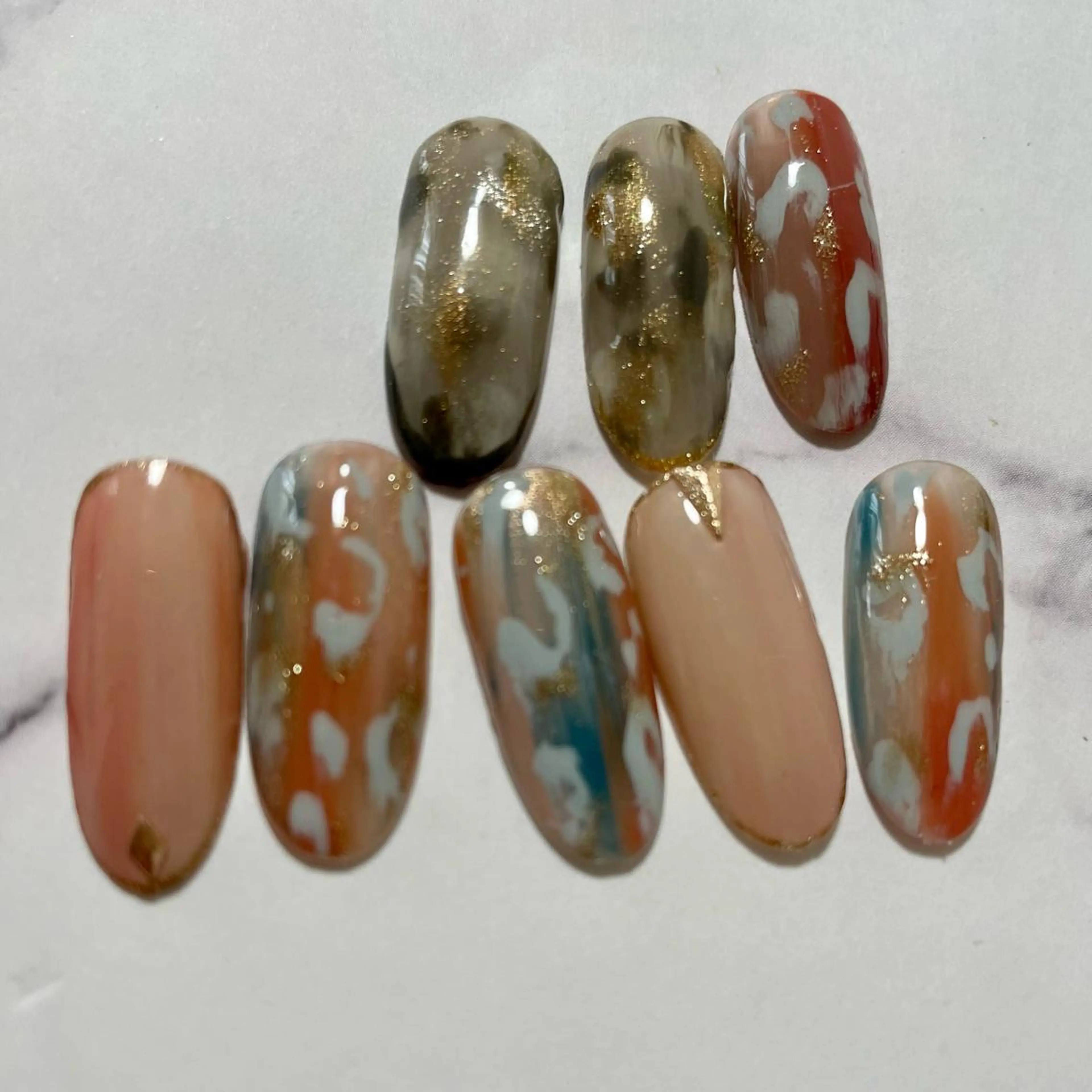 ネイル ニュアンスネイル 奥園 良恵のネイルデザイン