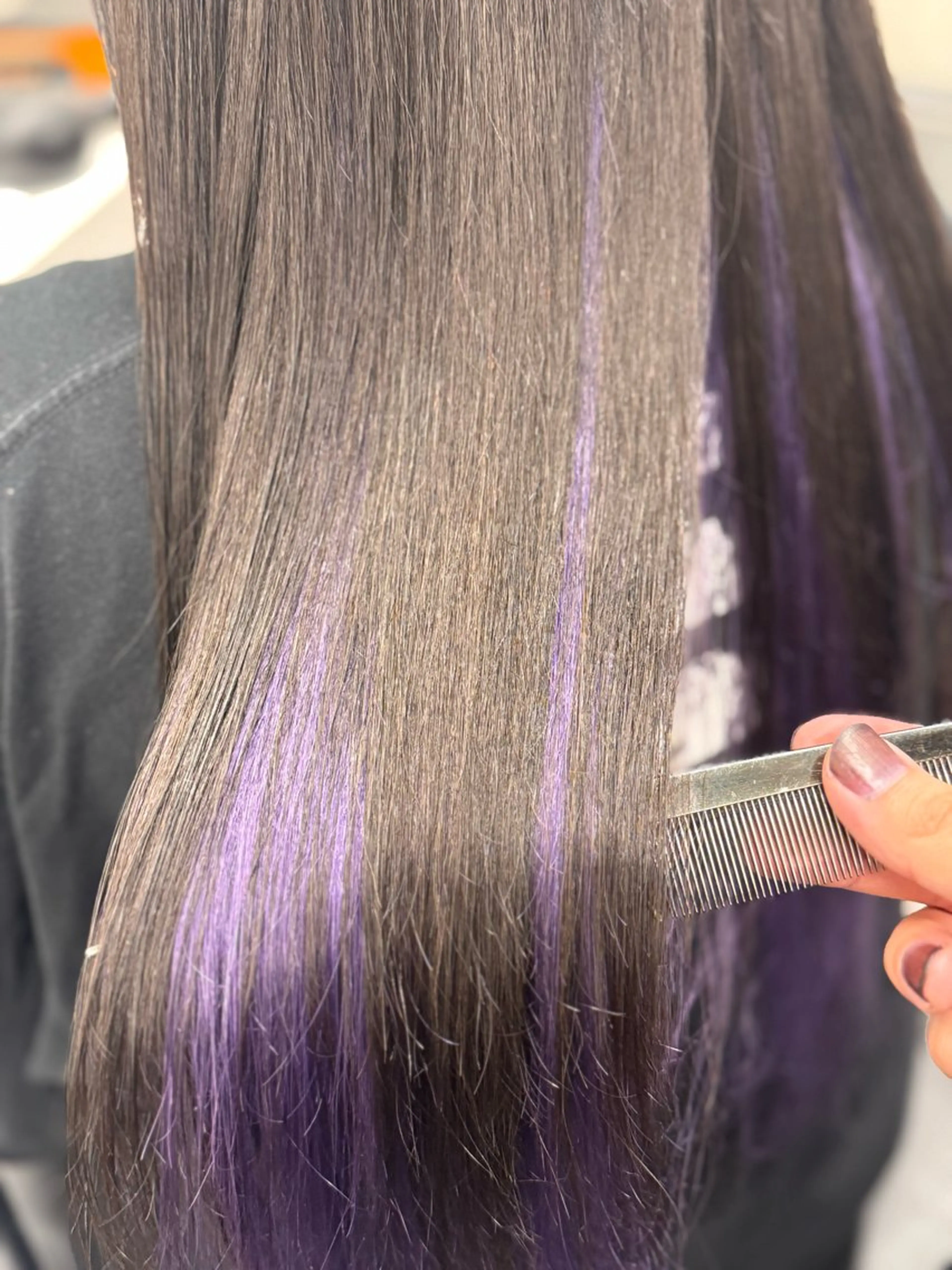 ♦️カラー➕ 染めエクステ40本 ※人毛100%使用の写真