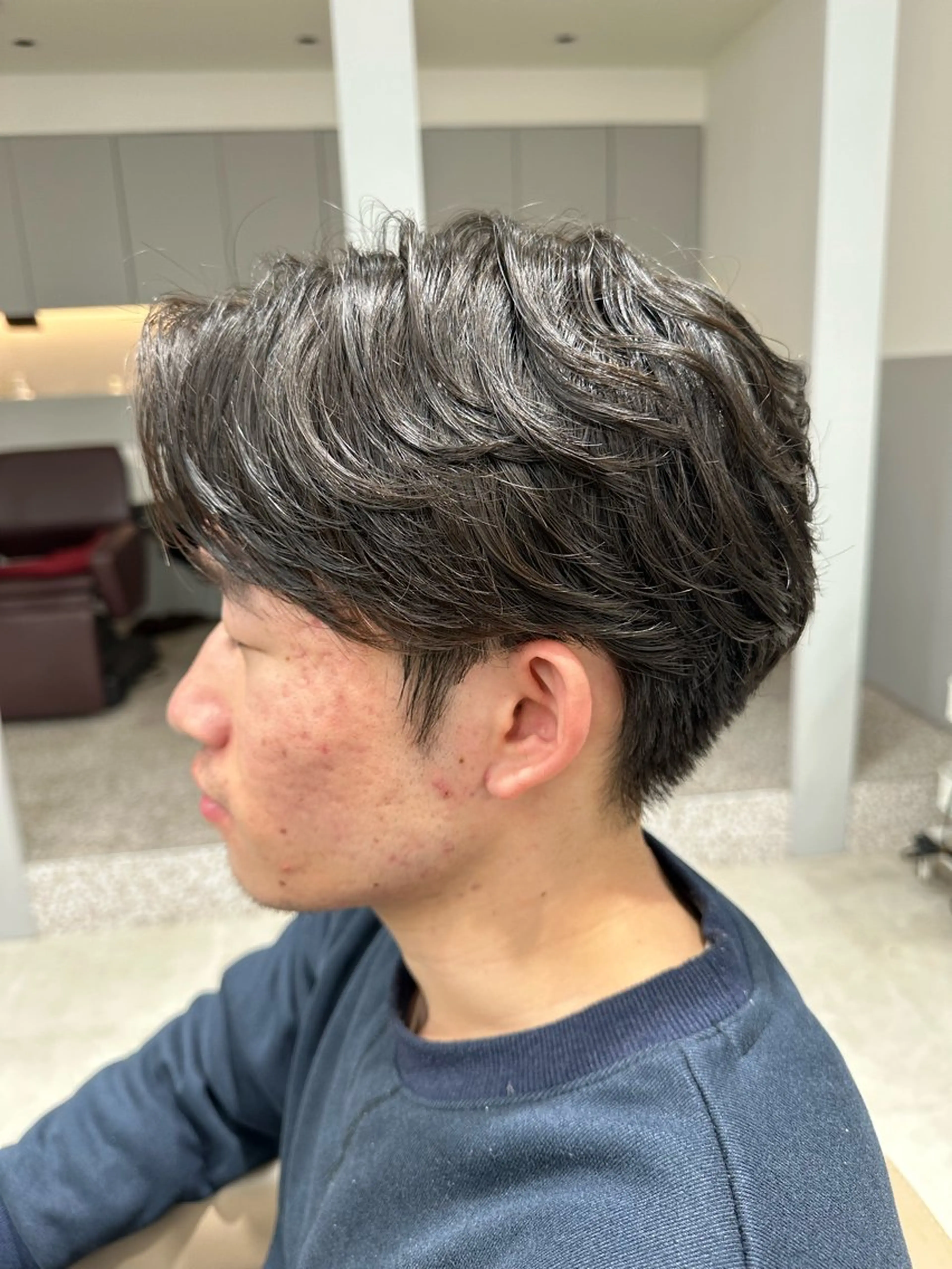 パーマ メンズ 市川透明感カラー &パーマ美容師Kaiのヘアスタイル