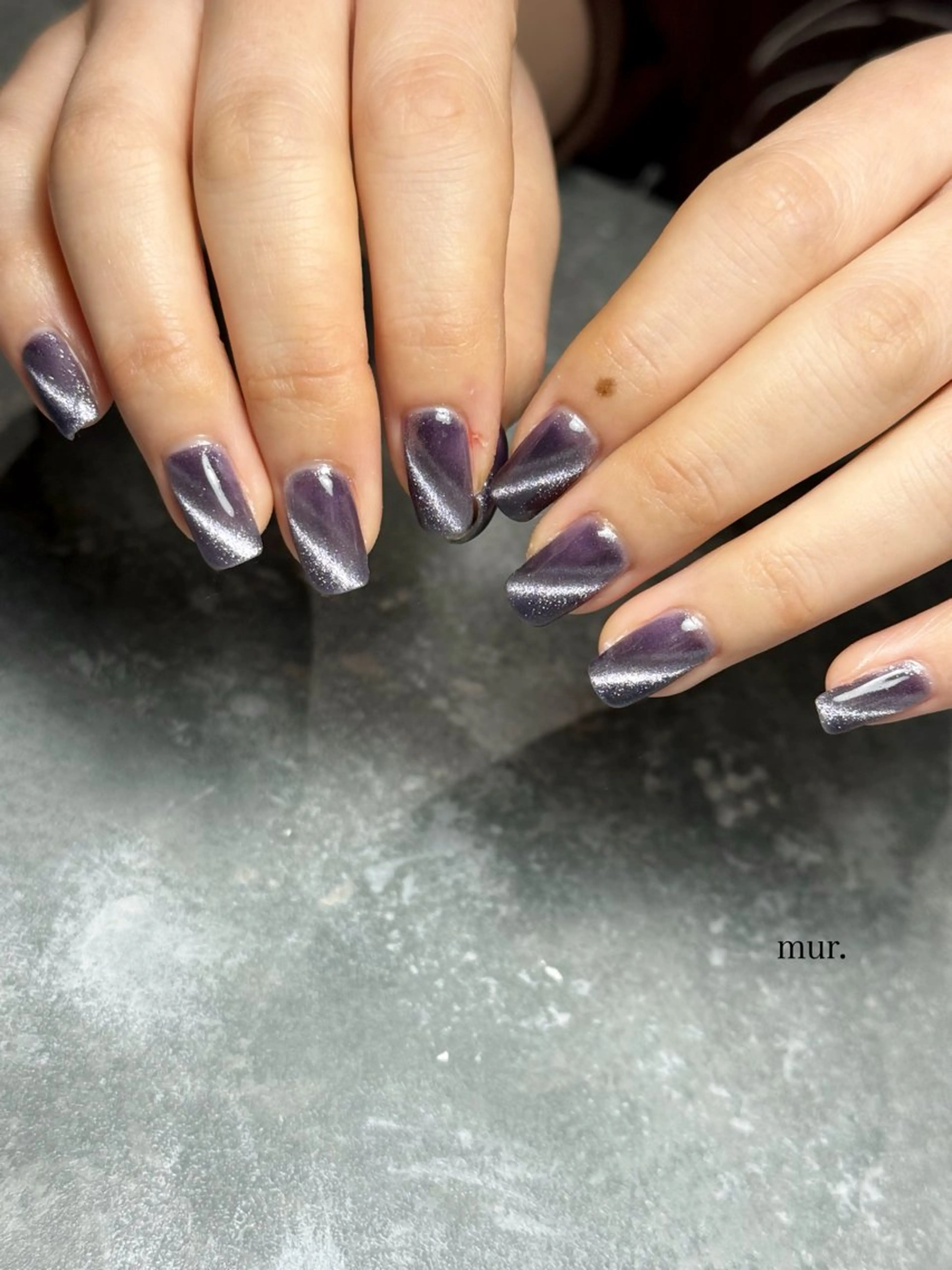 ネイル マグネットネイル シンプルネイル ハンドネイル nail salon　mur.所属・mur. harukaのネイルデザイン