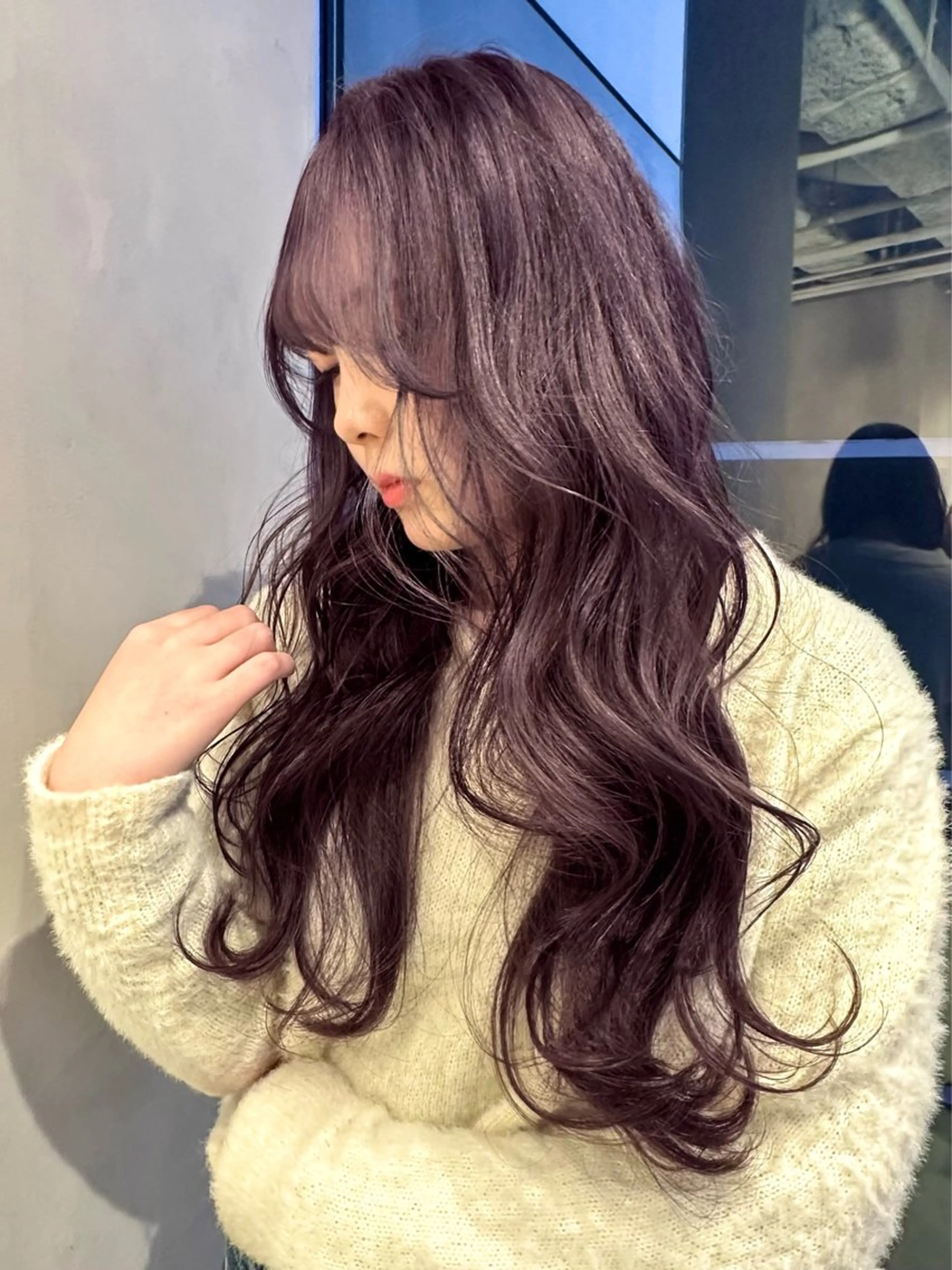 カラー グレージュ ラベンダーカラー ラベンダーグレージュ ラベンダーグレー カット ヘアカラー トリートメント ハイトーン/ショート /akane🐰♥️のヘアスタイル