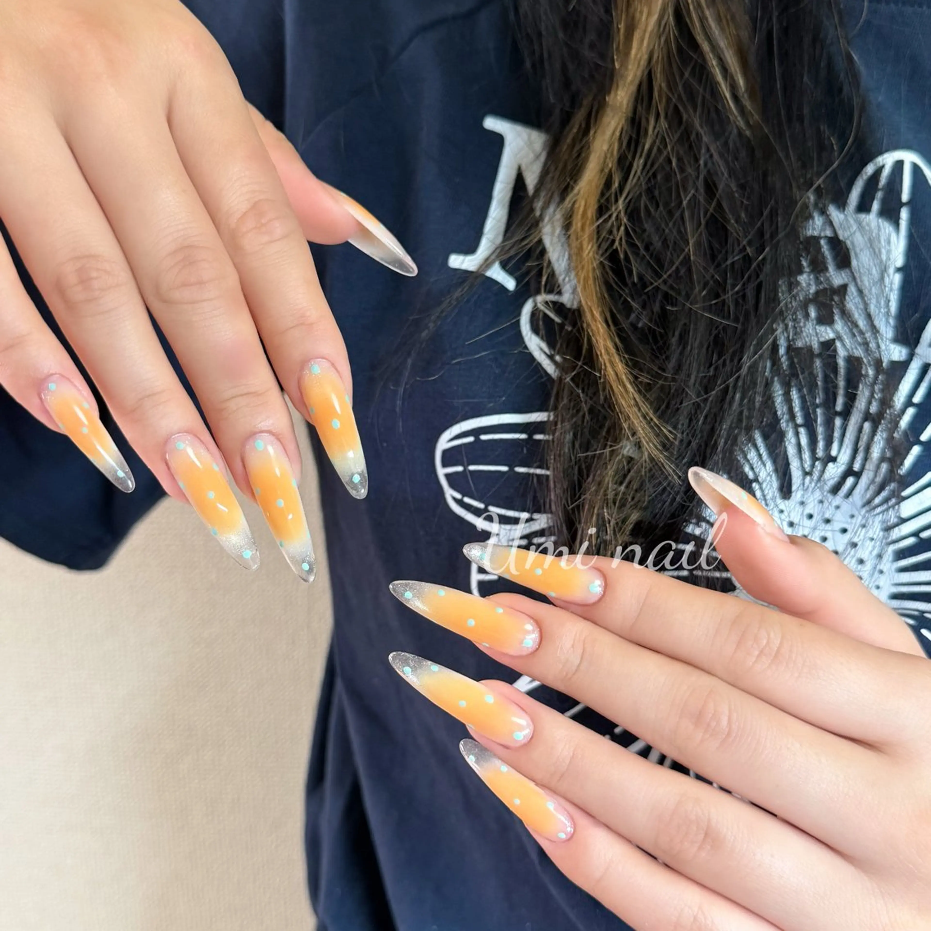 ネイル 持ち込み ハンドネイル Umi nail所属・日暮里 Umi Nailのネイルデザイン