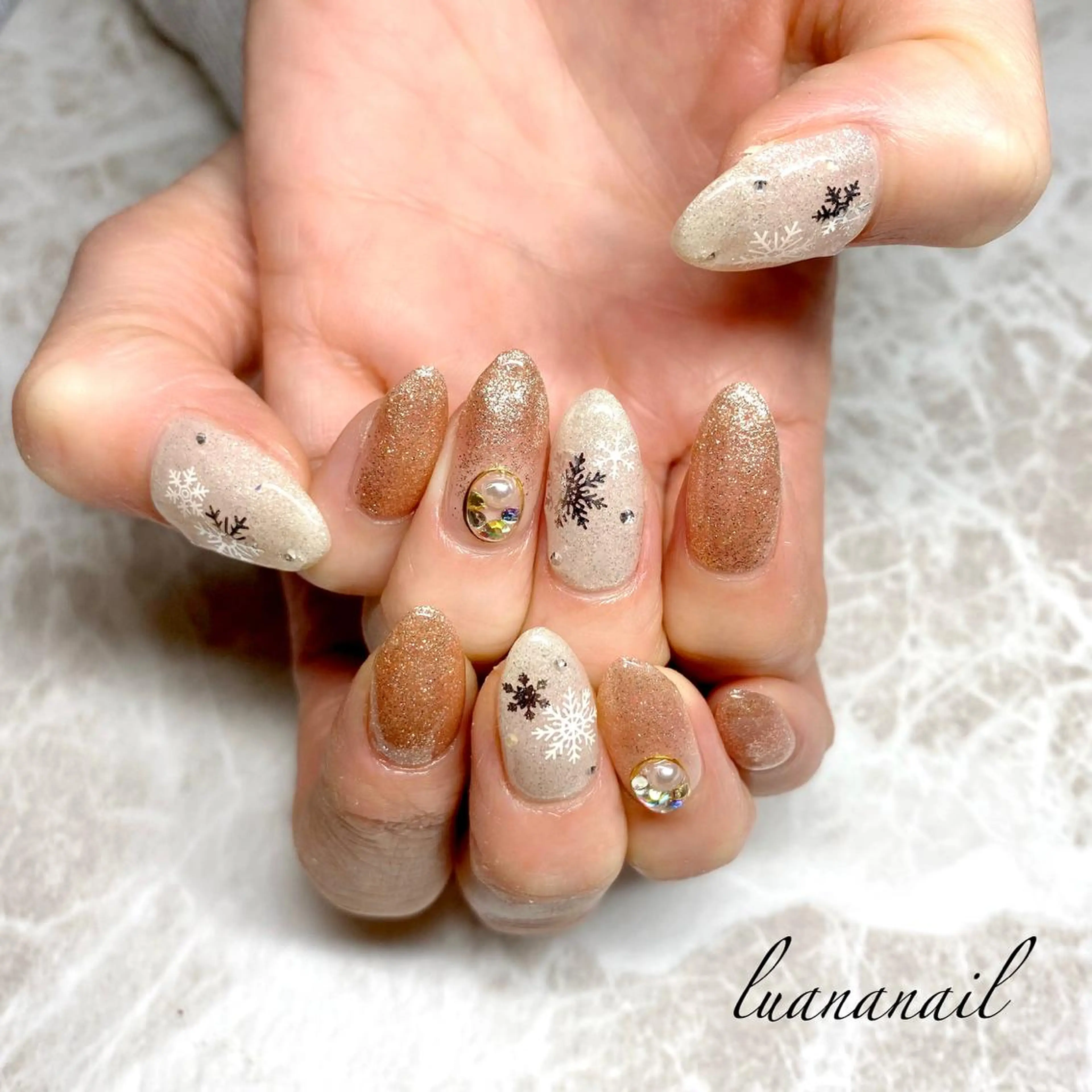 ネイル ラメ(グリッター) luana nailのネイルデザイン