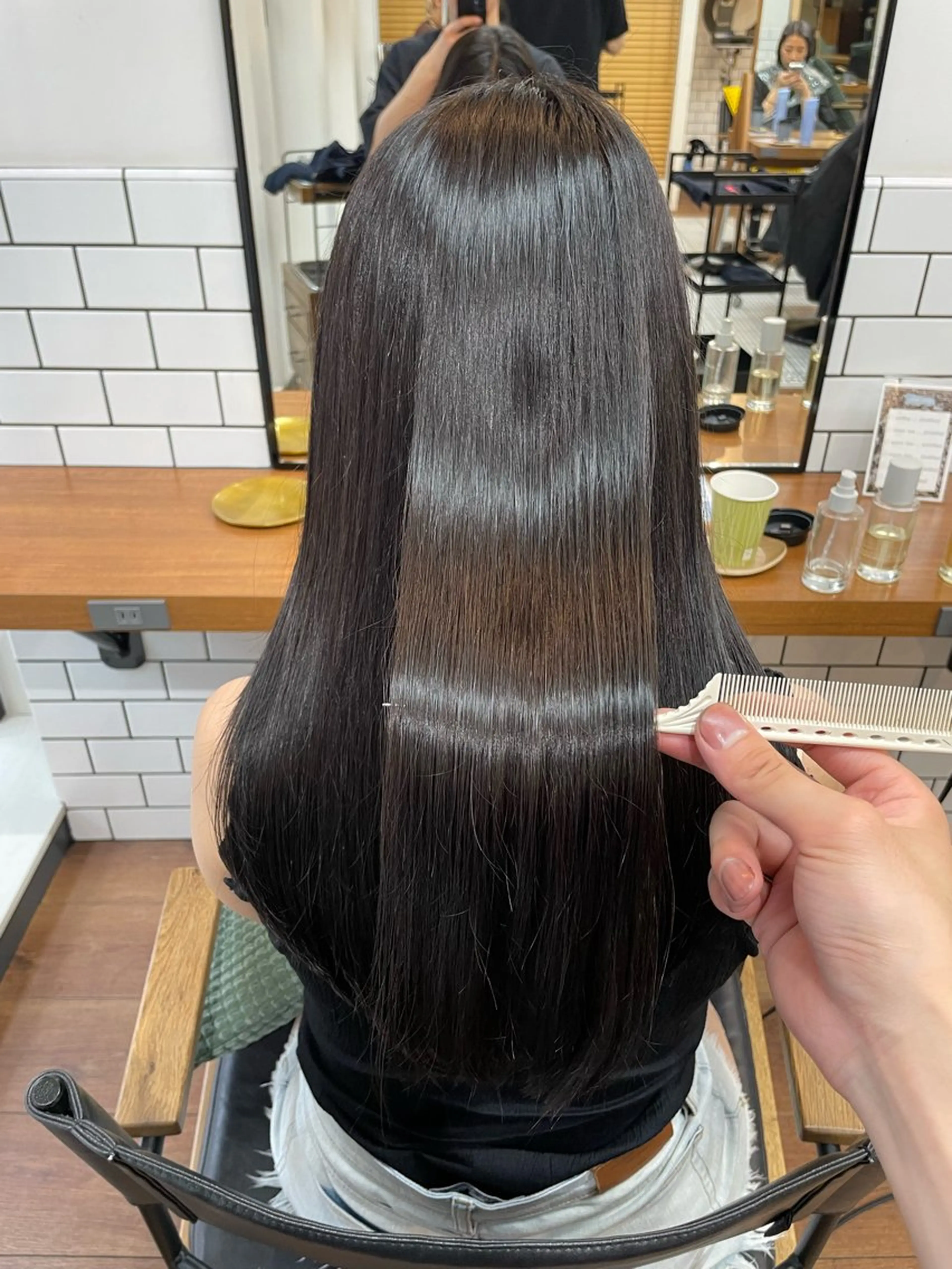 ロング カラー ヘアカラー トリートメント 弱酸性ストレート 髪質改善/小野寺のヘアスタイル