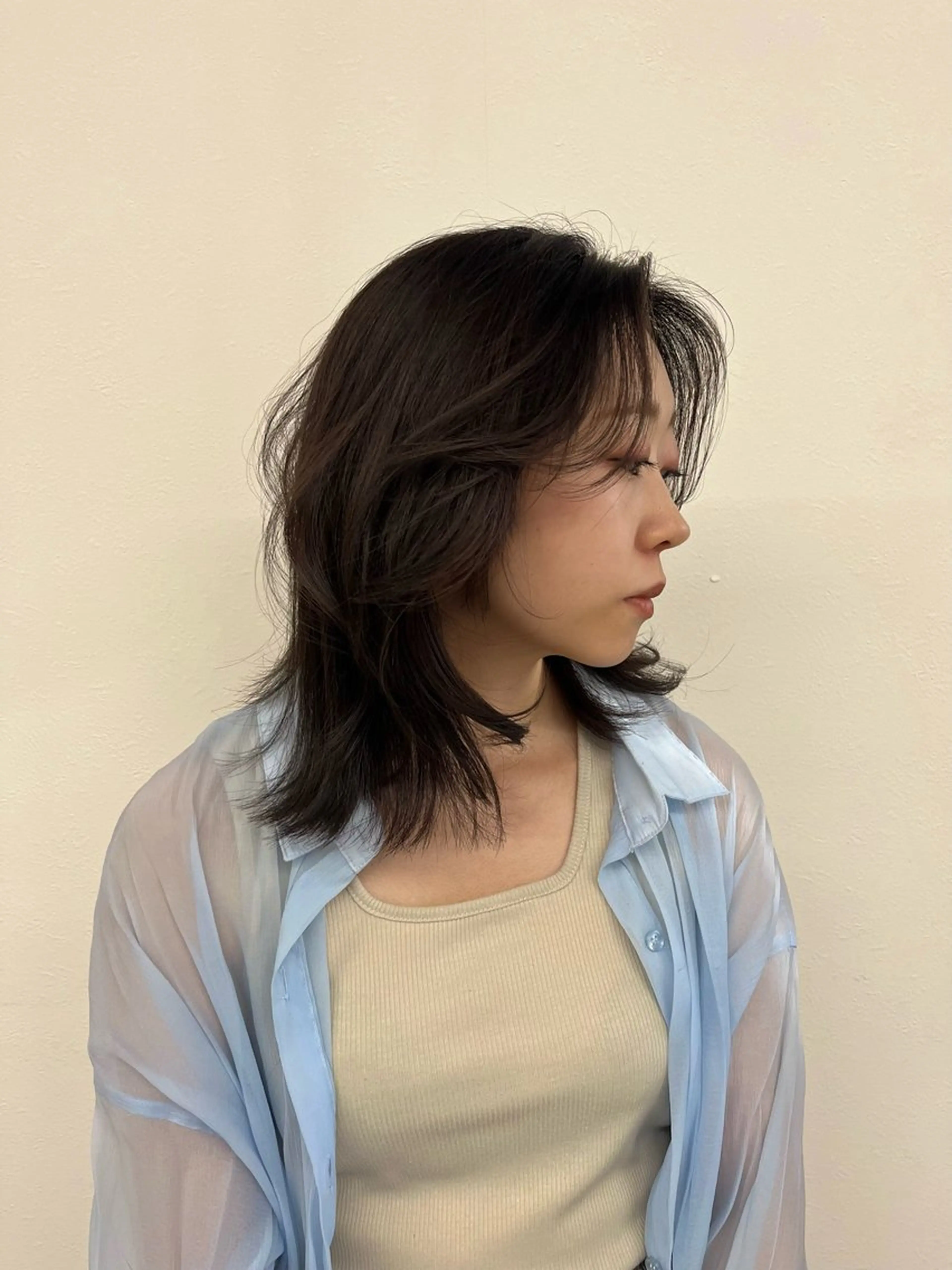 カット+ブリーチなしフルカラー+トリートメントの写真