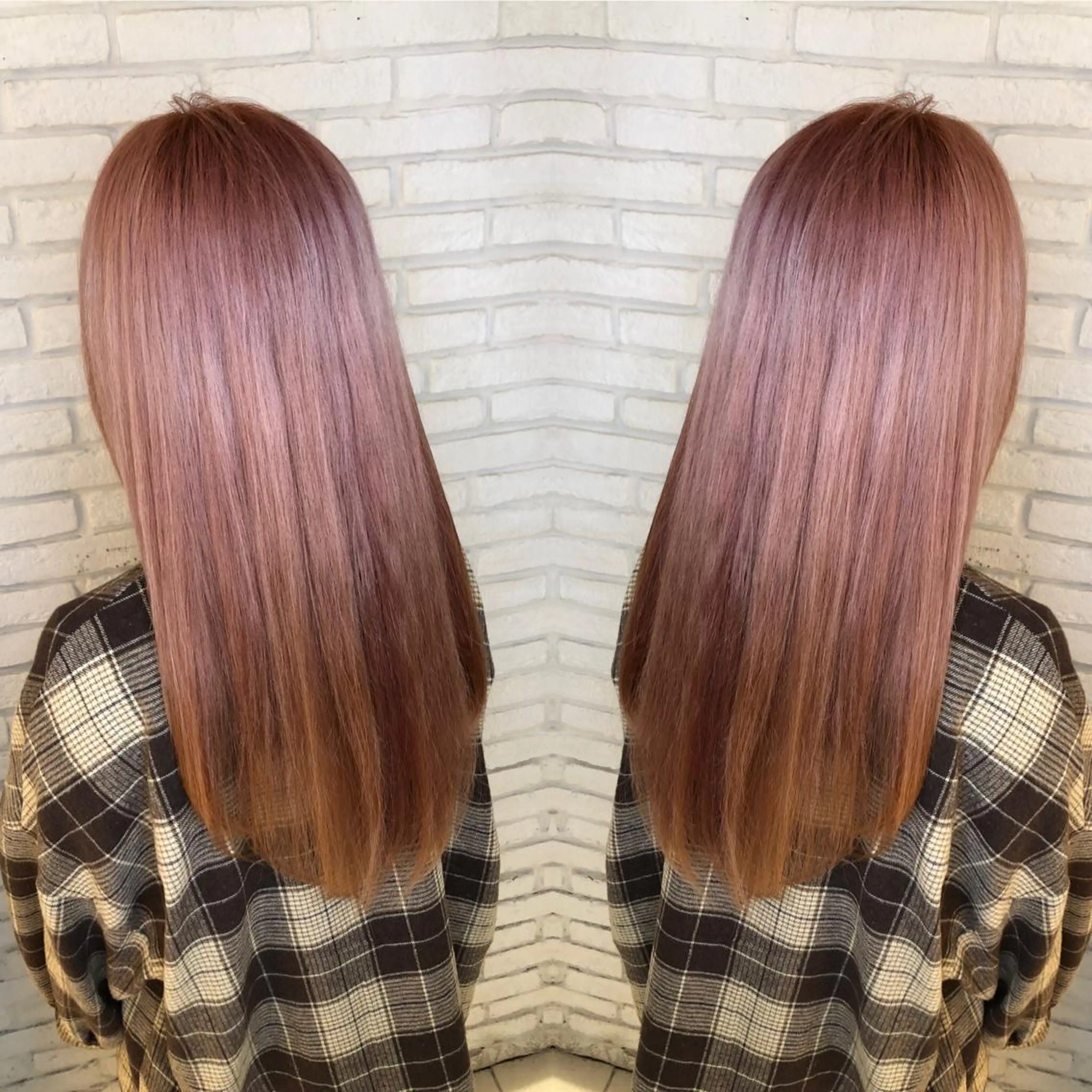 大人気の透明抜群😍ケアブリーチ＋カラーの写真