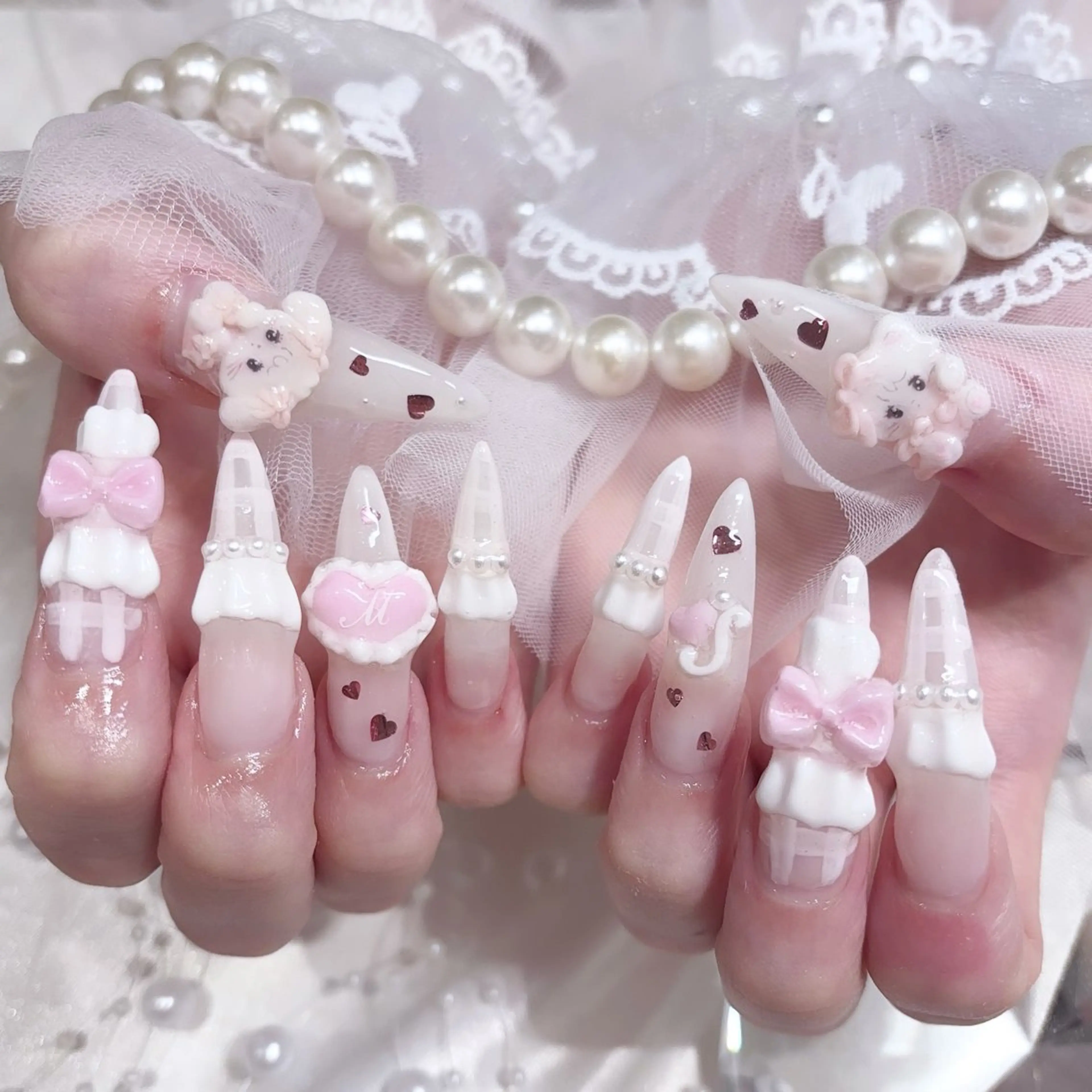 ネイル 持ち込み ハンドネイル ♡Putynail 池袋シライ♡のネイルデザイン