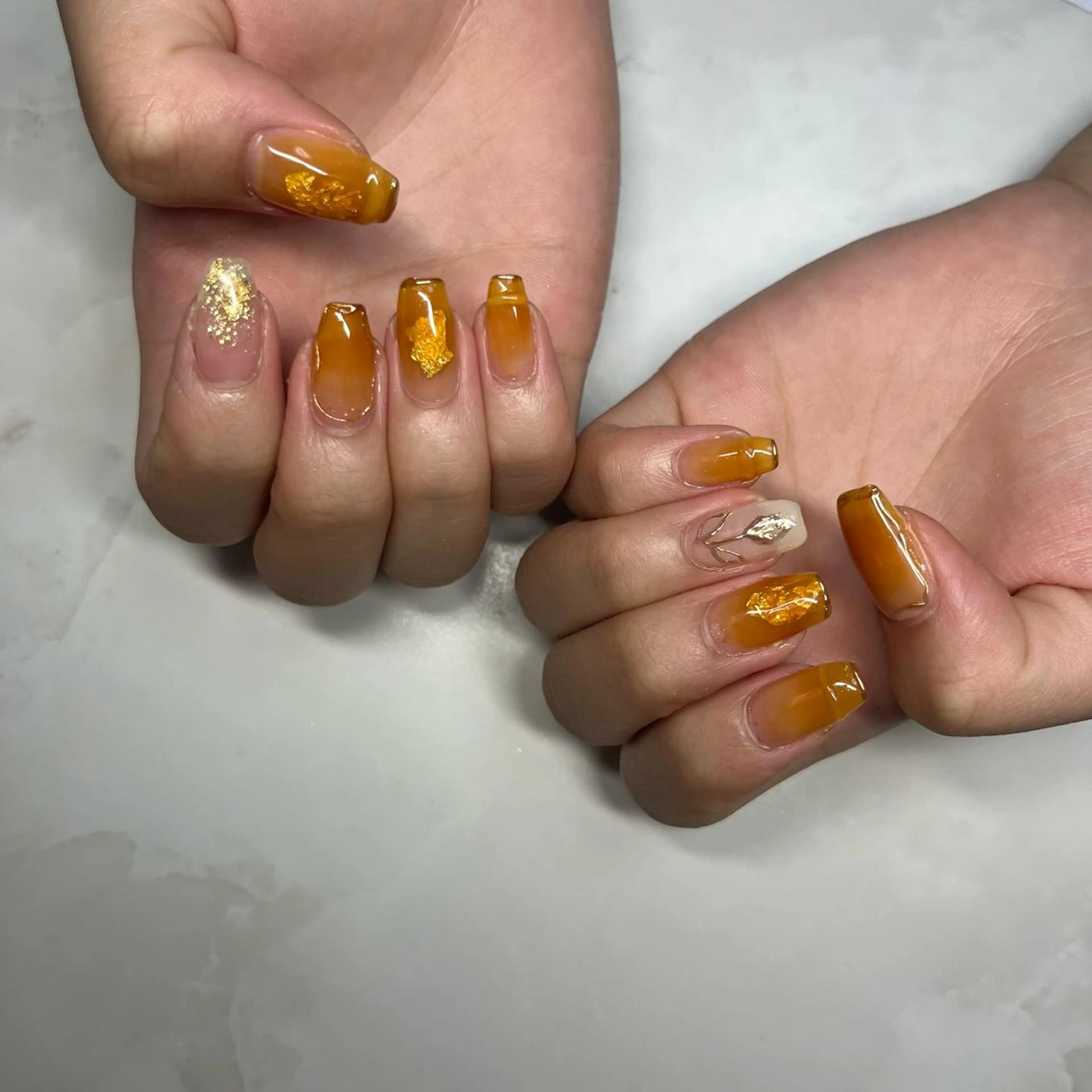 カラー ネイル ハンドネイル nail salon LNのネイルデザイン