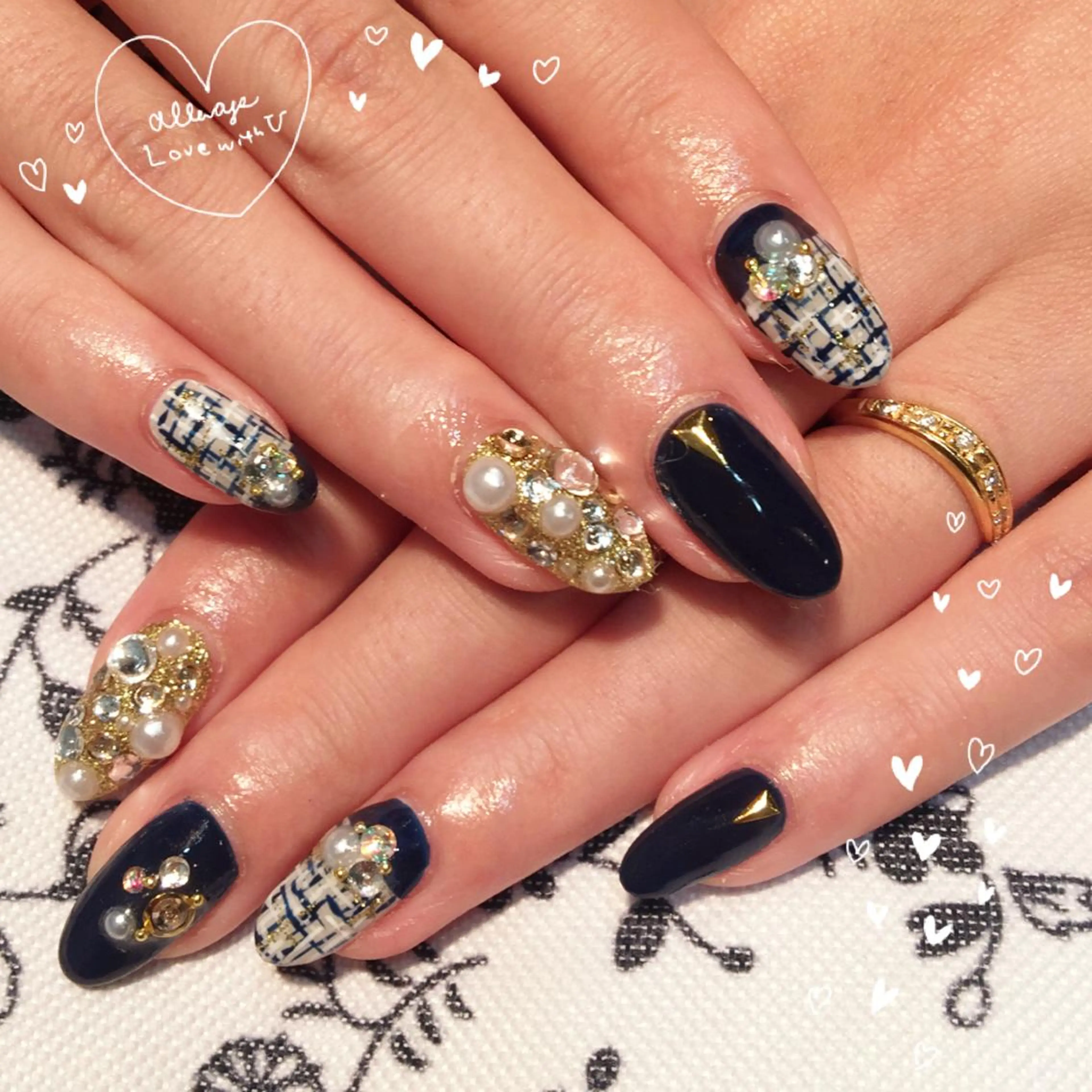 ネイル ツイードネイル ＦreeDoＭ   Design所属・W KUMIのネイルデザイン