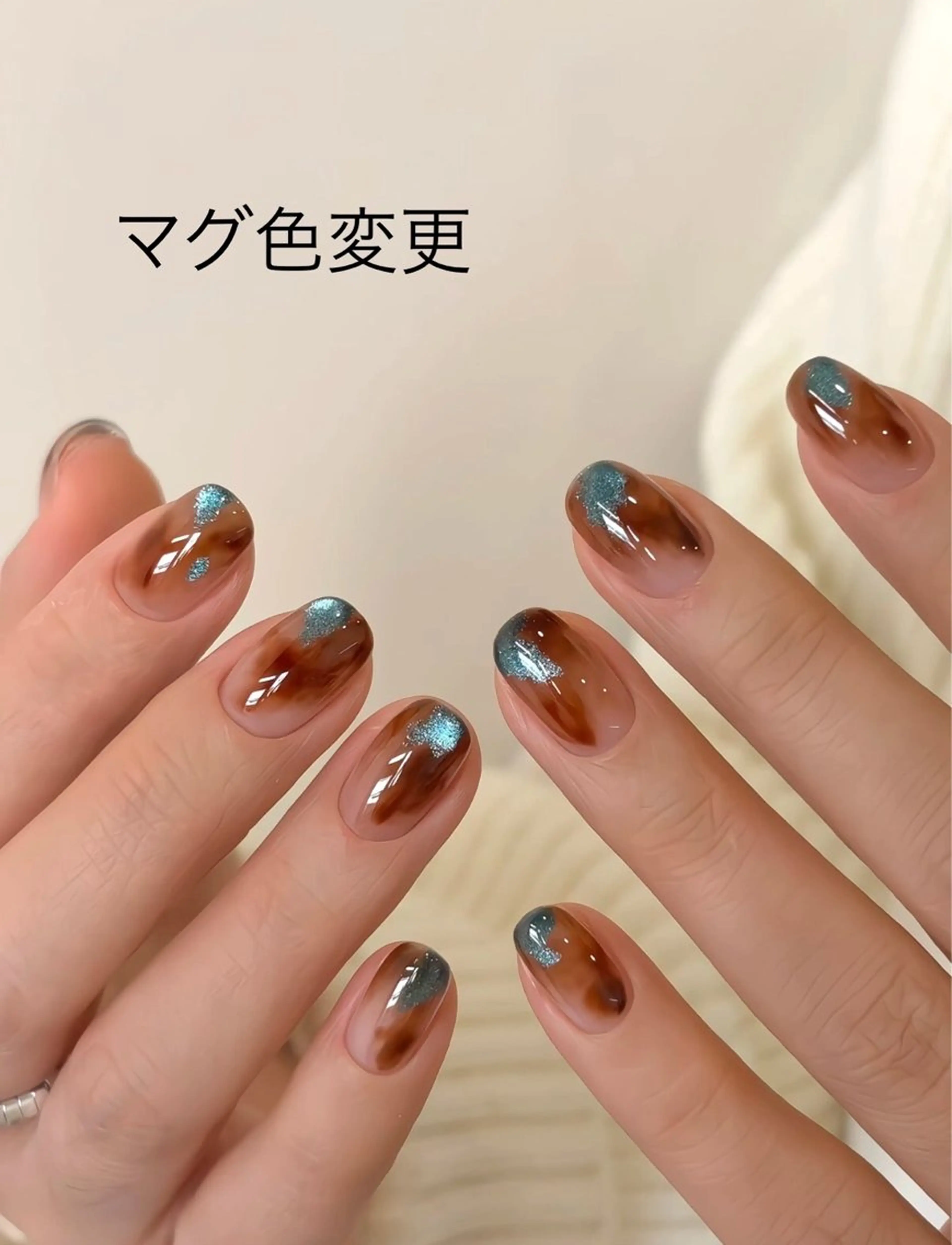 ネイル ニュアンスネイル ハンドネイル H&B せつかのネイルデザイン