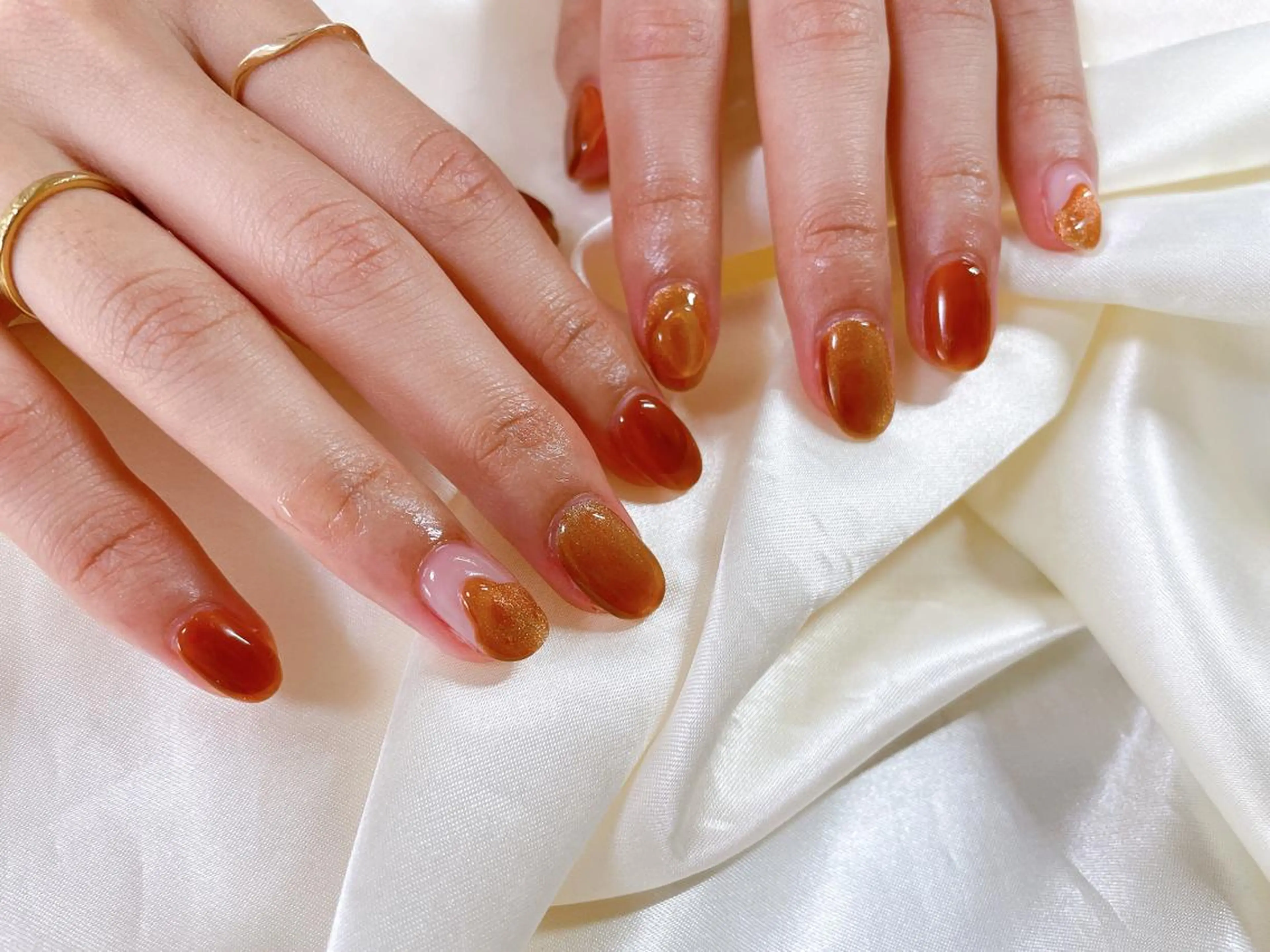 ネイル べっ甲ネイル kikinail 溝の口のネイルデザイン