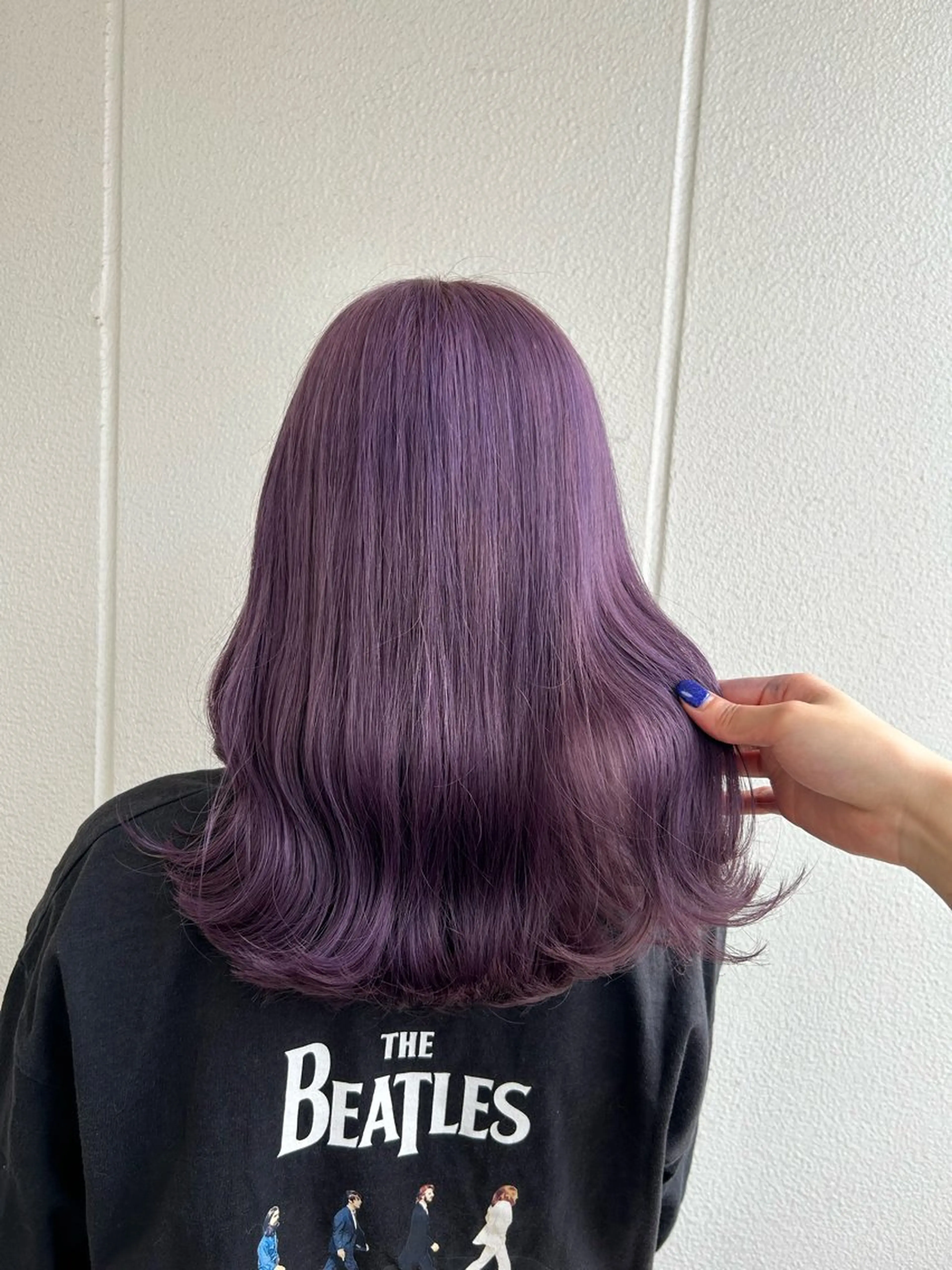 ミディアム カラー ヘアアレンジ ラベンダーカラー 《暖色/韓国hair 》🇰🇷桑原ユキネのヘアスタイル