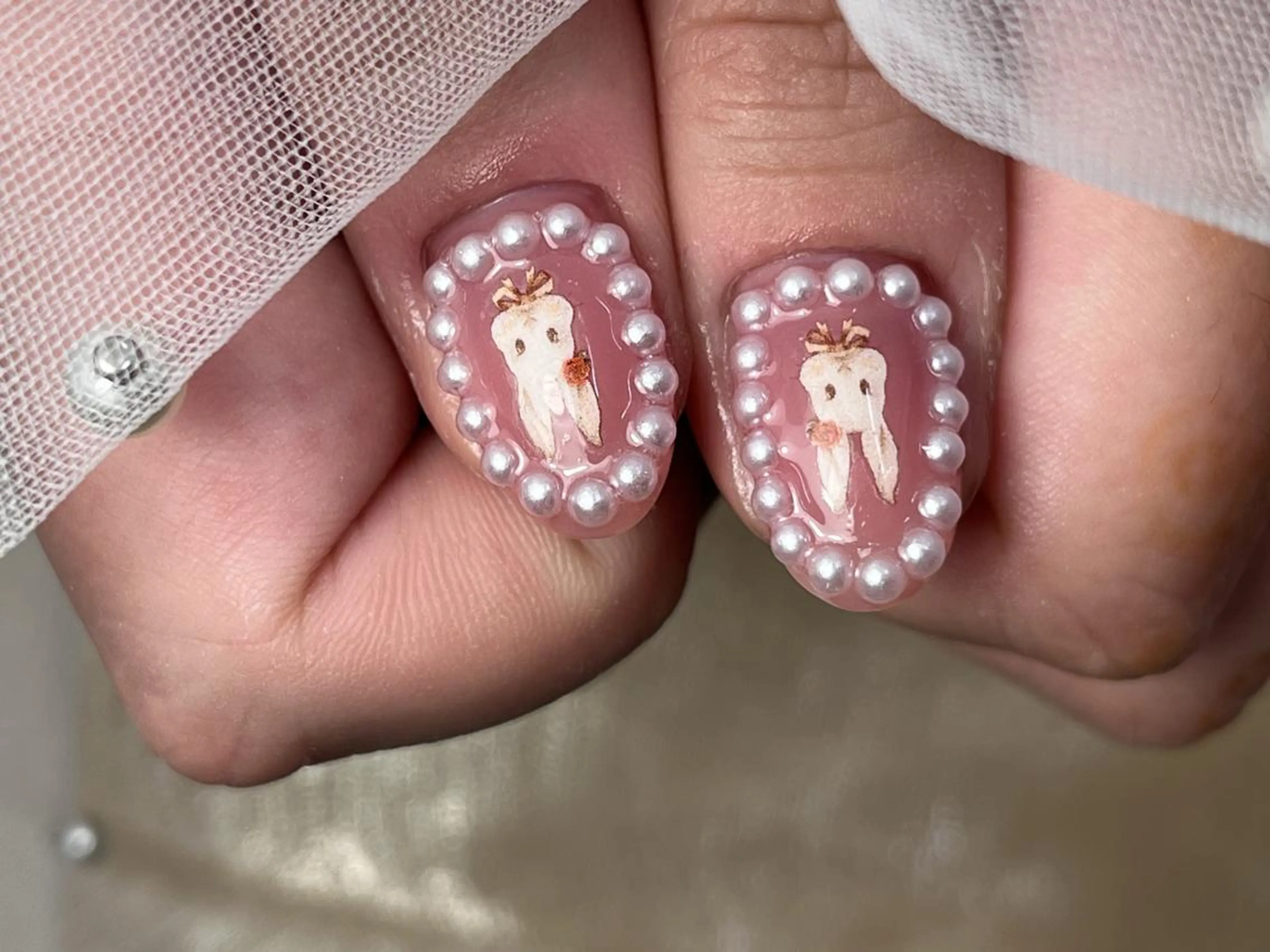 ネイル アートネイル フラワーネイル リボン ハンドネイル ToliyDeliy Nail Salonのネイルデザイン