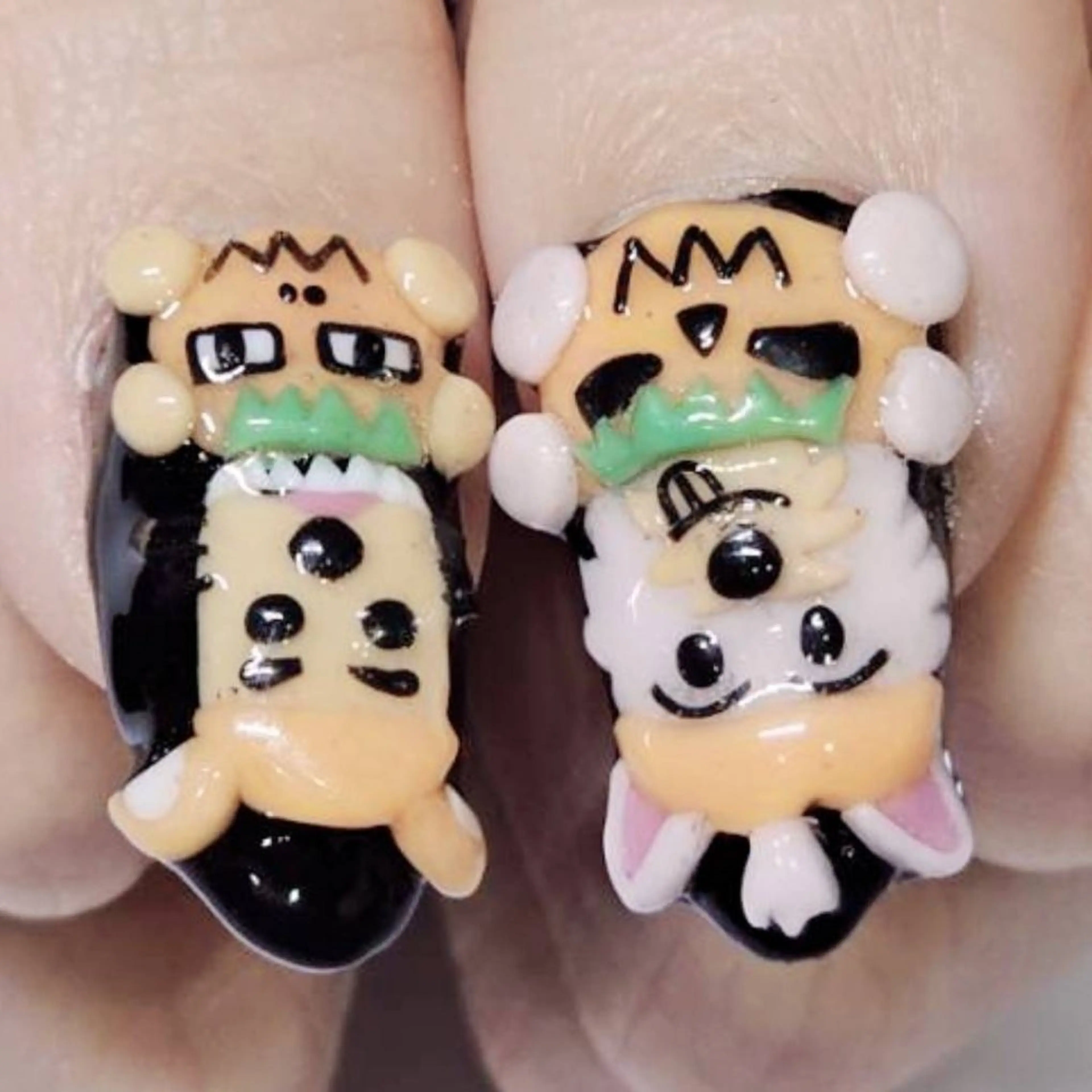 ネイル アートネイル ハロウィン 持ち込み ハンドネイル よしだ ひろきのネイルデザイン