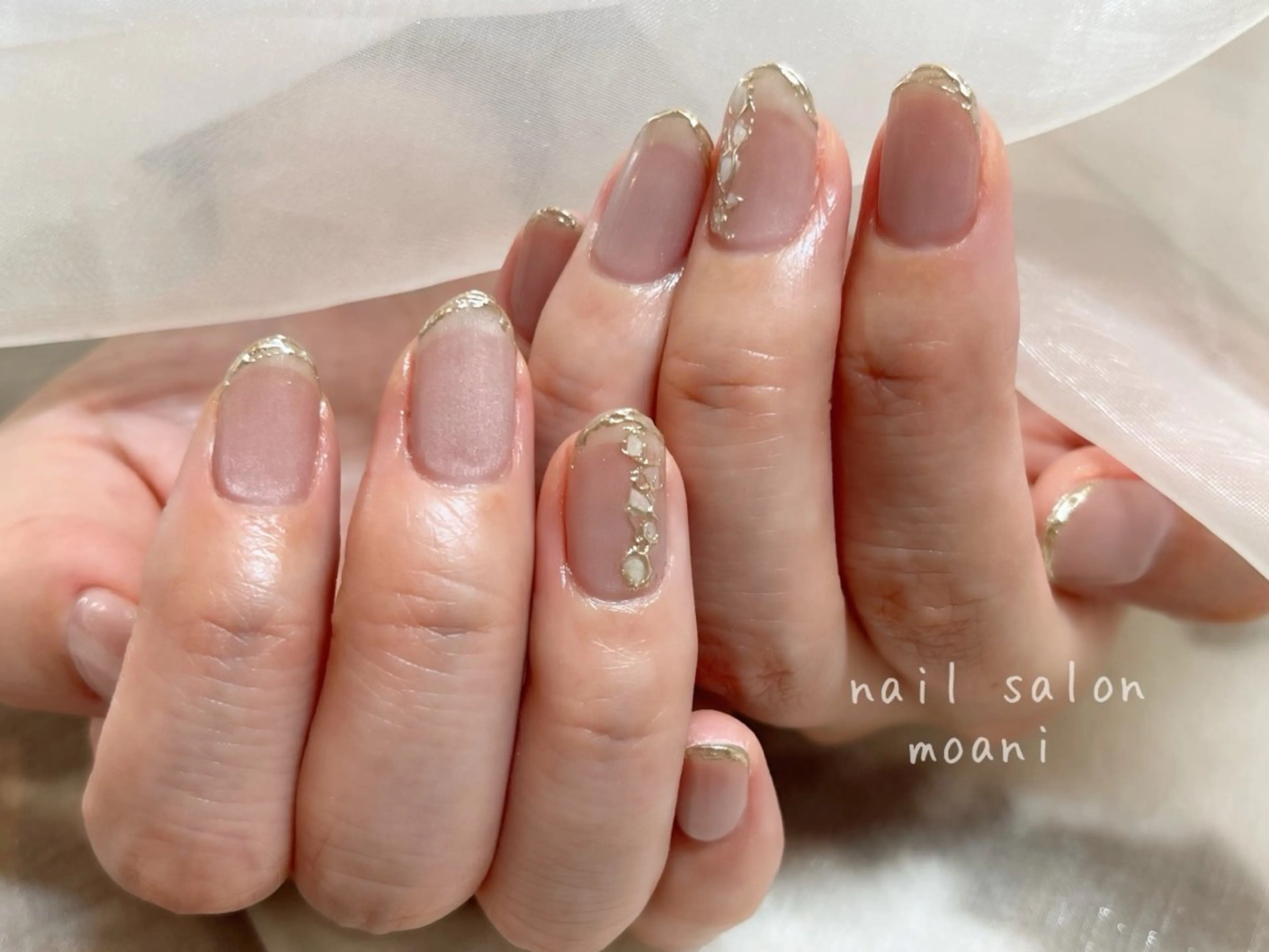 ネイル フレンチネイル マグネットネイル マグネットフレンチ 永由 光歩のネイルデザイン