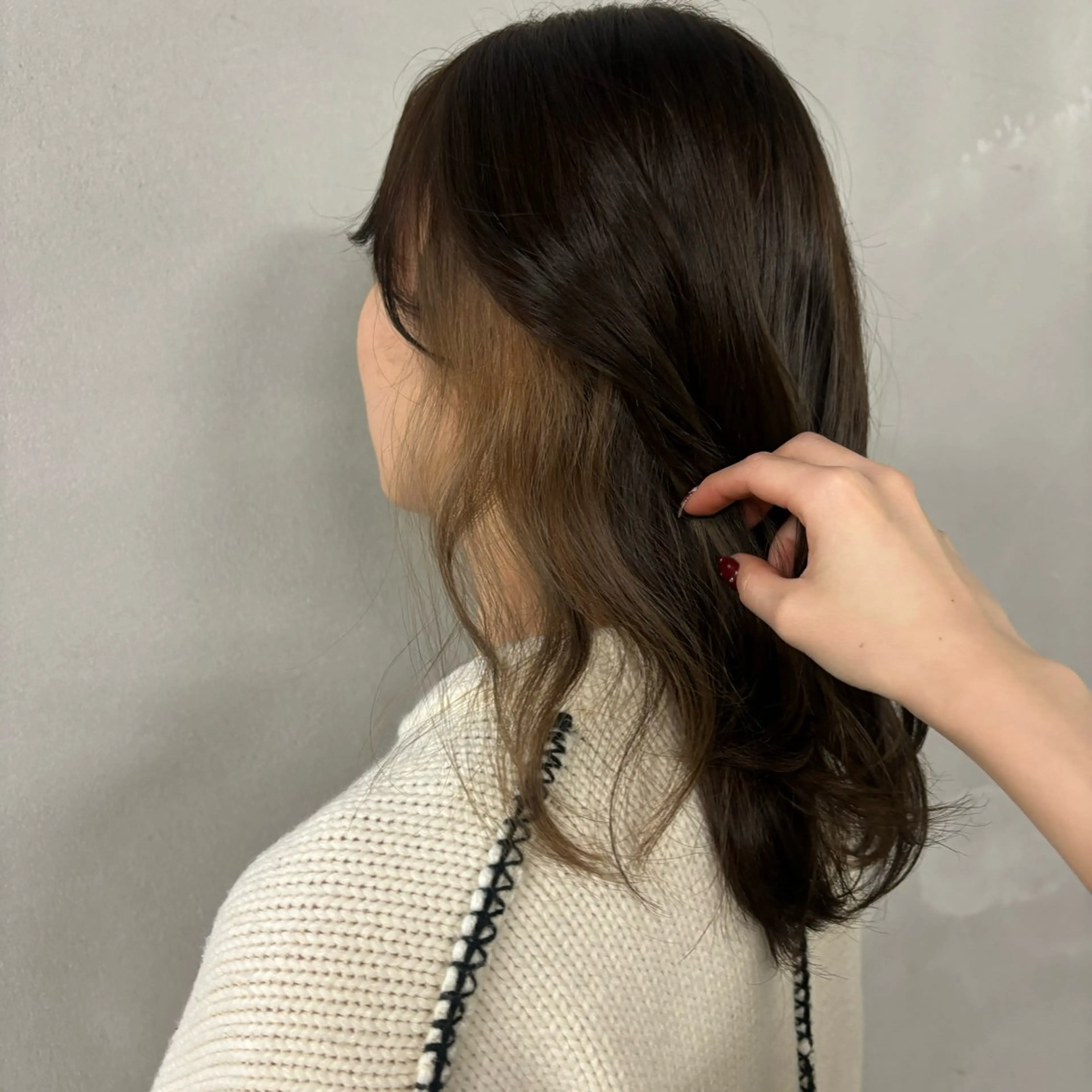 セミロング カラー ゆりか /透明感カラーのヘアスタイル