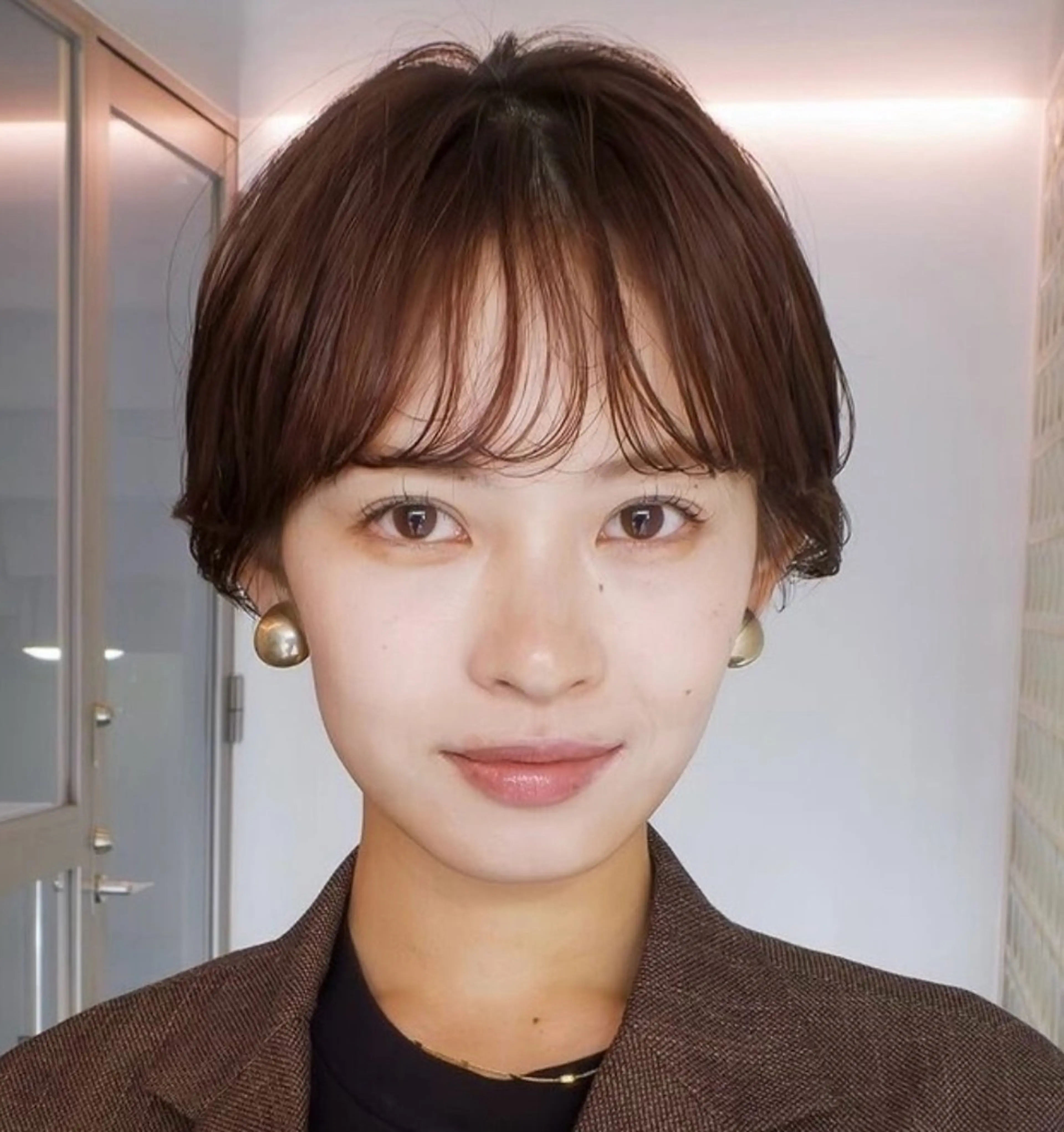 ショート ショートヘア 梨澤 百音のヘアスタイル