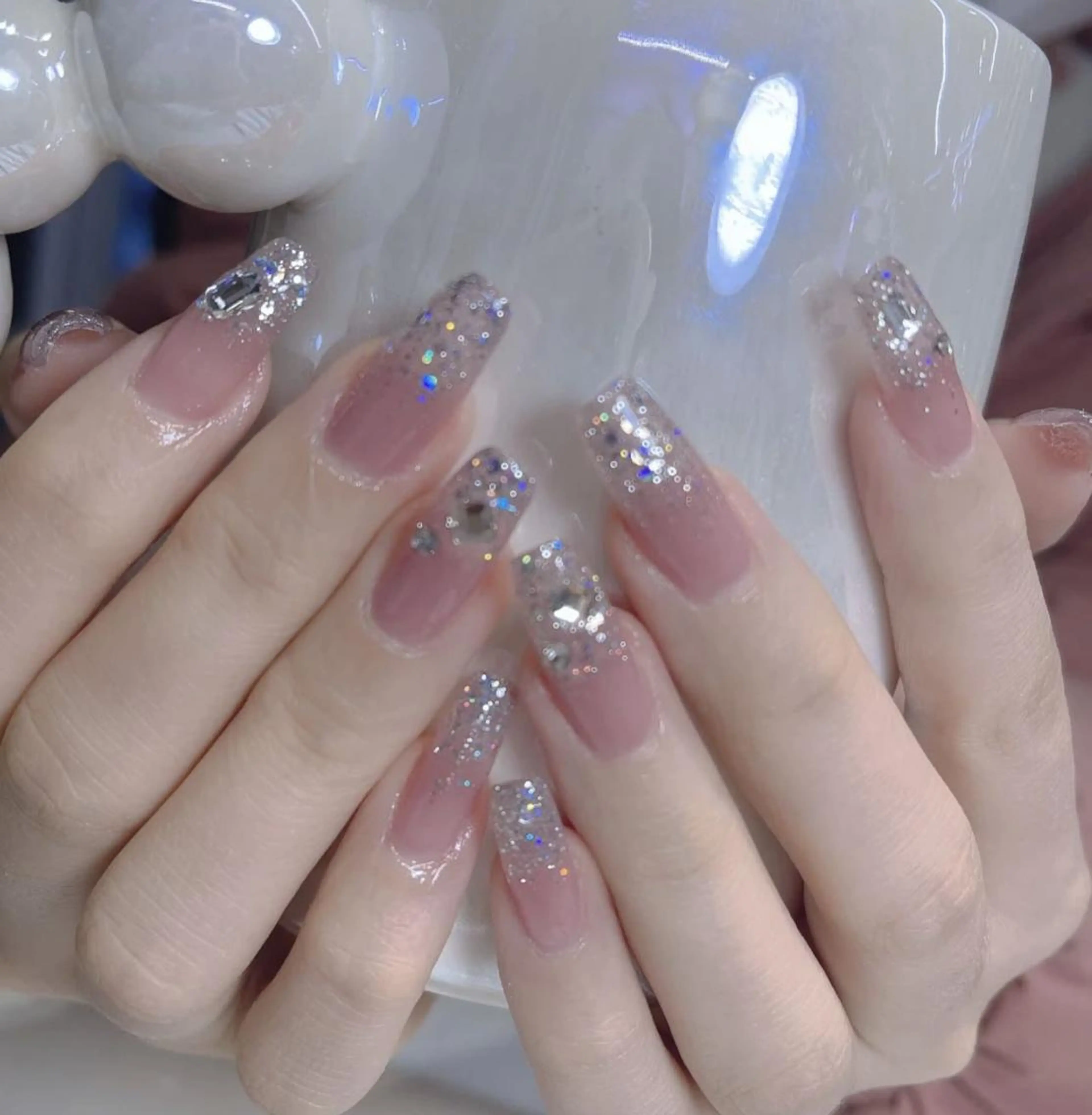 ネイル アートネイル 長さ出し ネイルチップ Queens PUPUのネイルデザイン