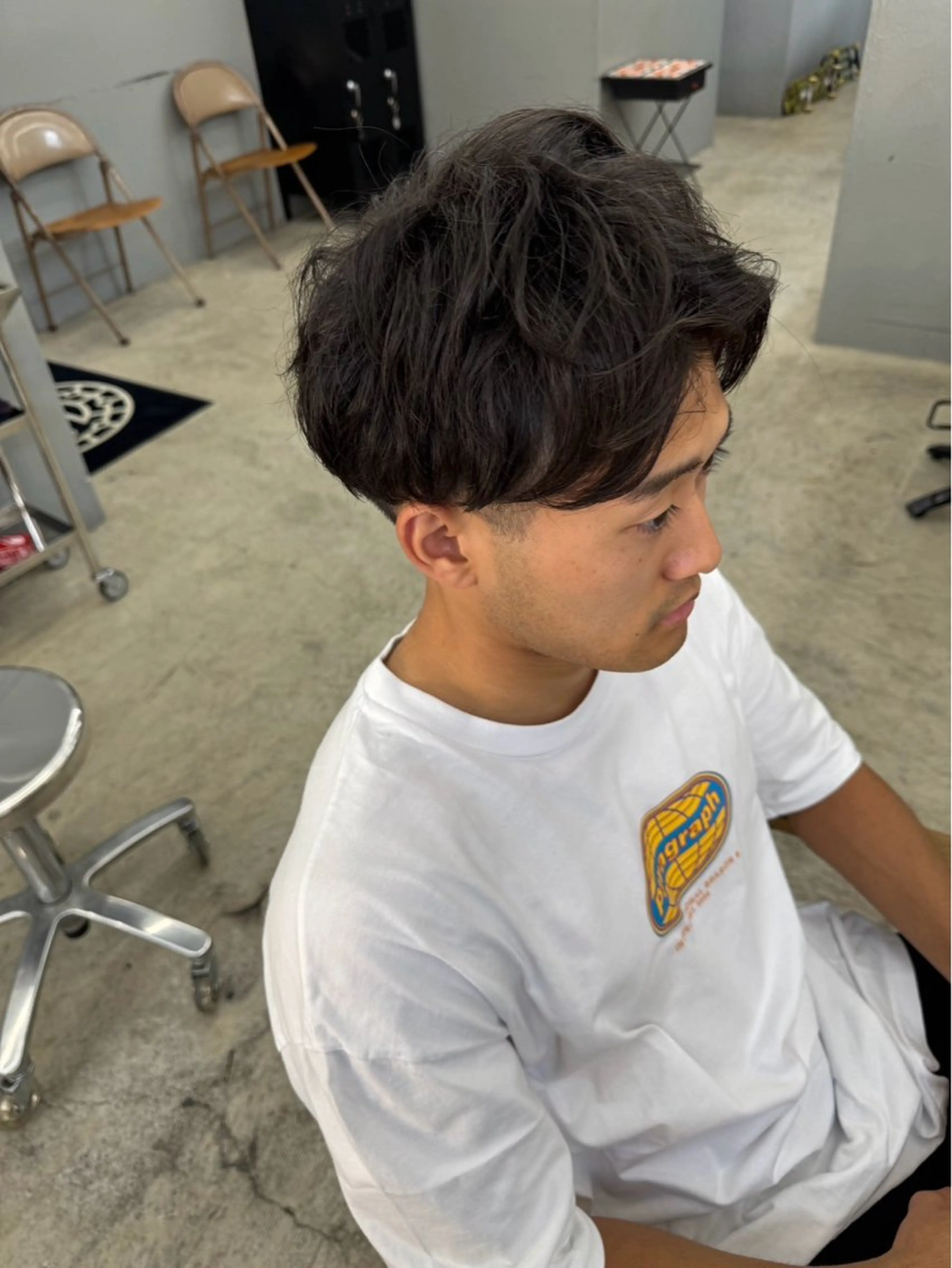 ショート メンズ カット パーマ メンズ専門サロン wokeのヘアスタイル