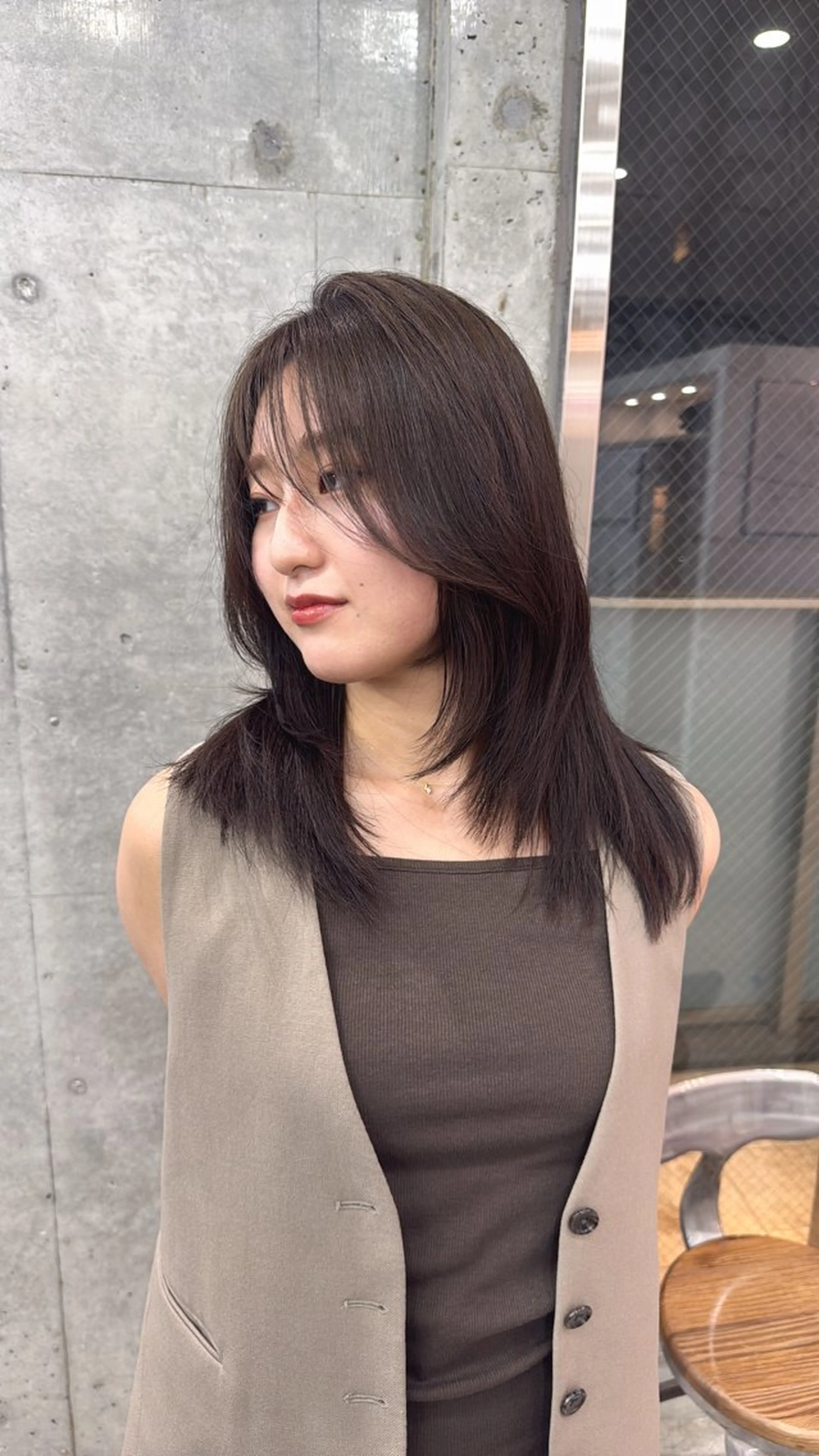 セミロング カラー ヘアアレンジ カット ヘアカラー トリートメント ♡韓国風ヘア 🐈♡MIHOのヘアスタイル