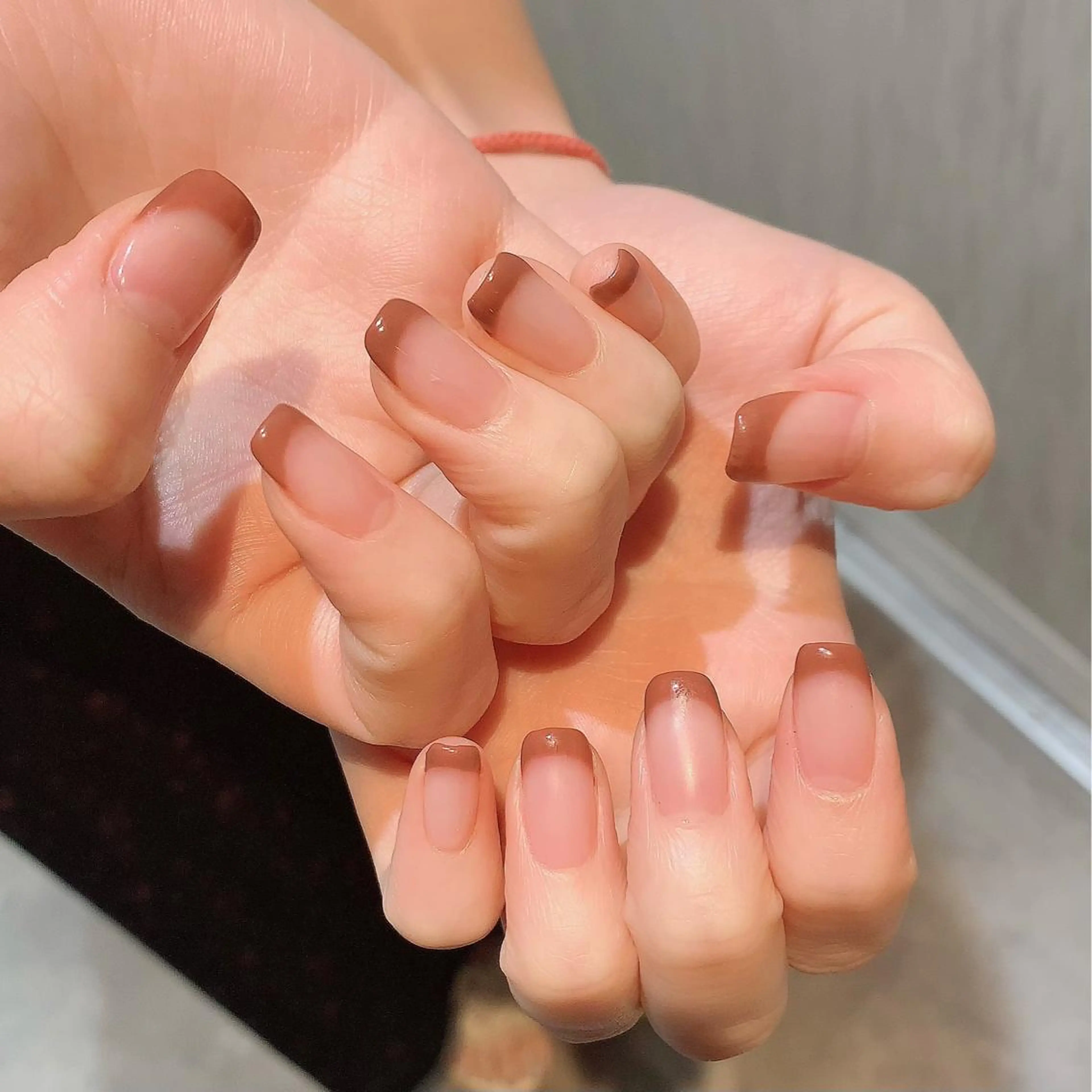 ネイル フレンチネイル オフィスネイル シンプルネイル YUKIMO🍎名駅 /ニュアンスのネイルデザイン