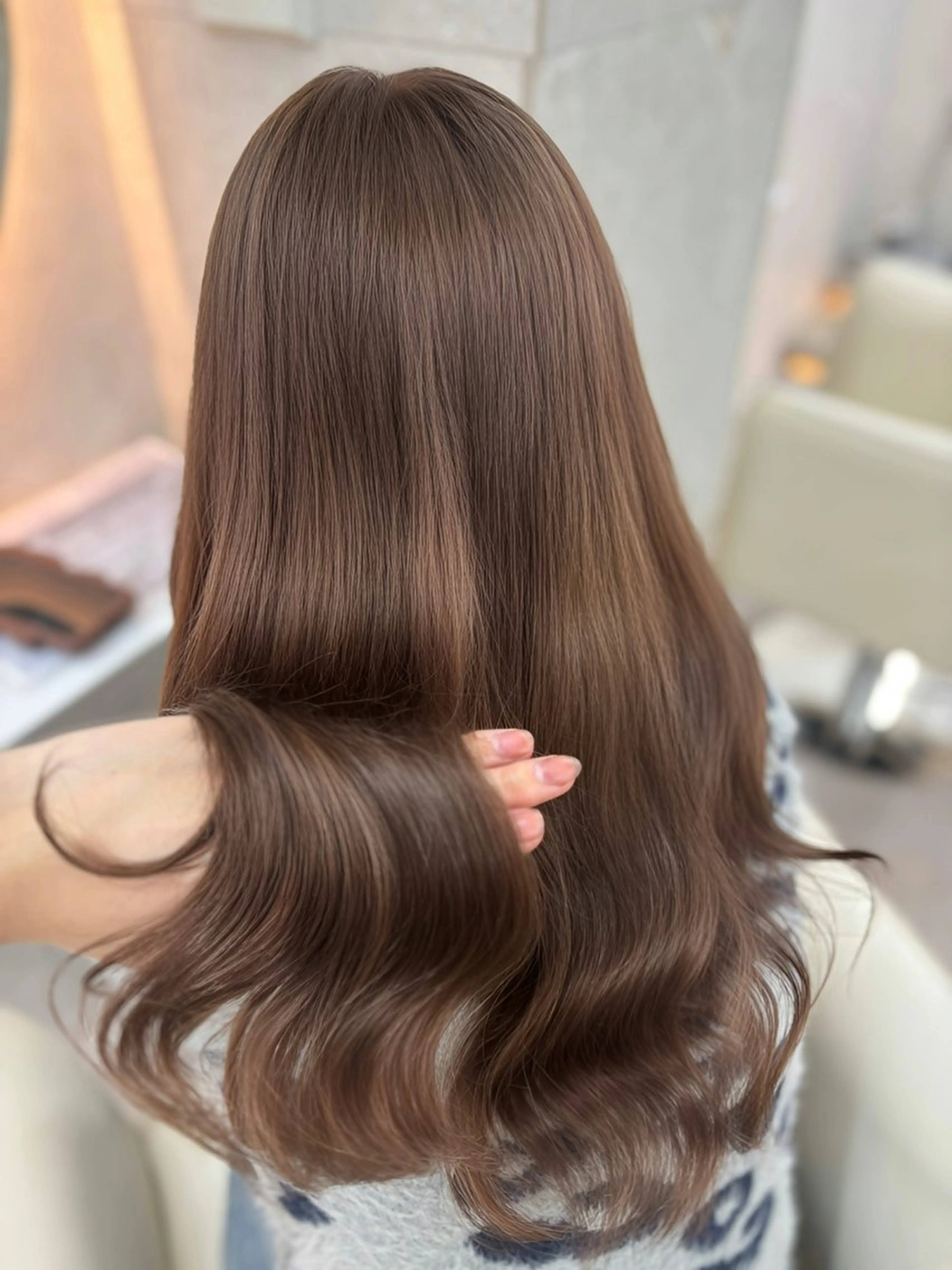 ロング カラー ブラウンカラー チョコレートブラウン ヘアカラー 🎀asumi/大宮 /ブリーチモデル🎀のヘアスタイル