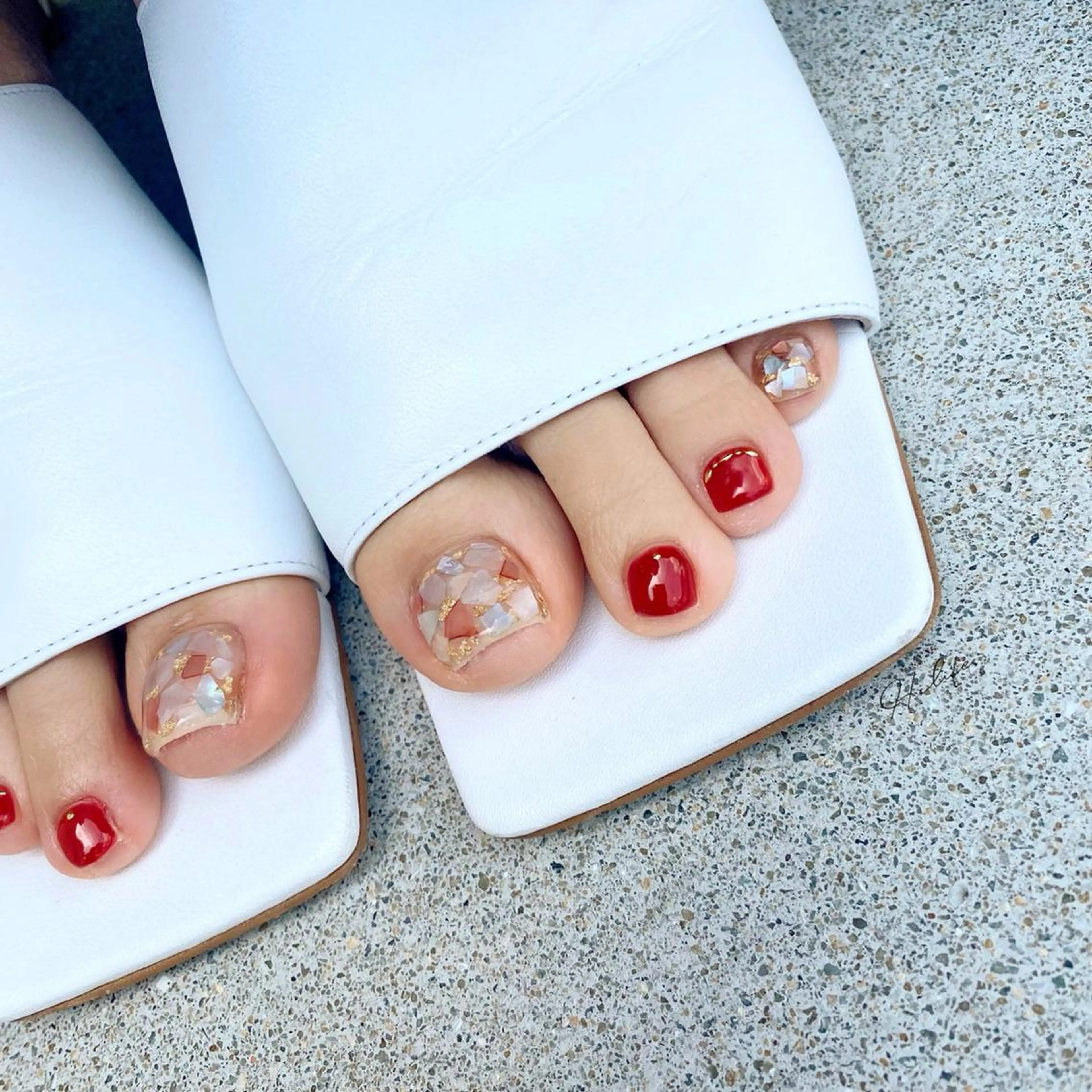 ネイル ネイルチップ フットネイル Nail Adore.のネイルデザイン