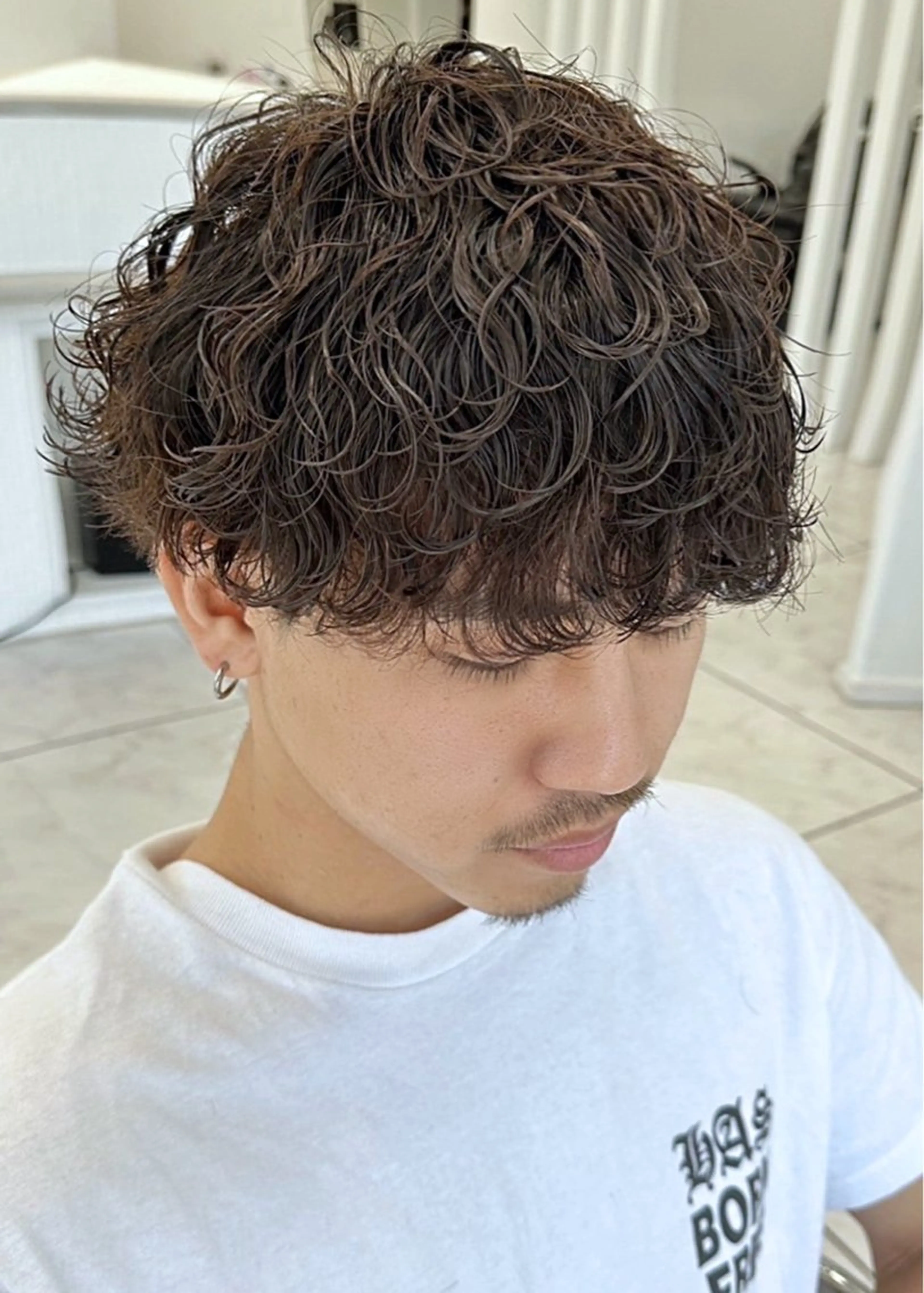 パーマ メンズ メンズパーマ 波巻きパーマ メンズ専門/パーマ 特化/栄/北出瑞貴のヘアスタイル