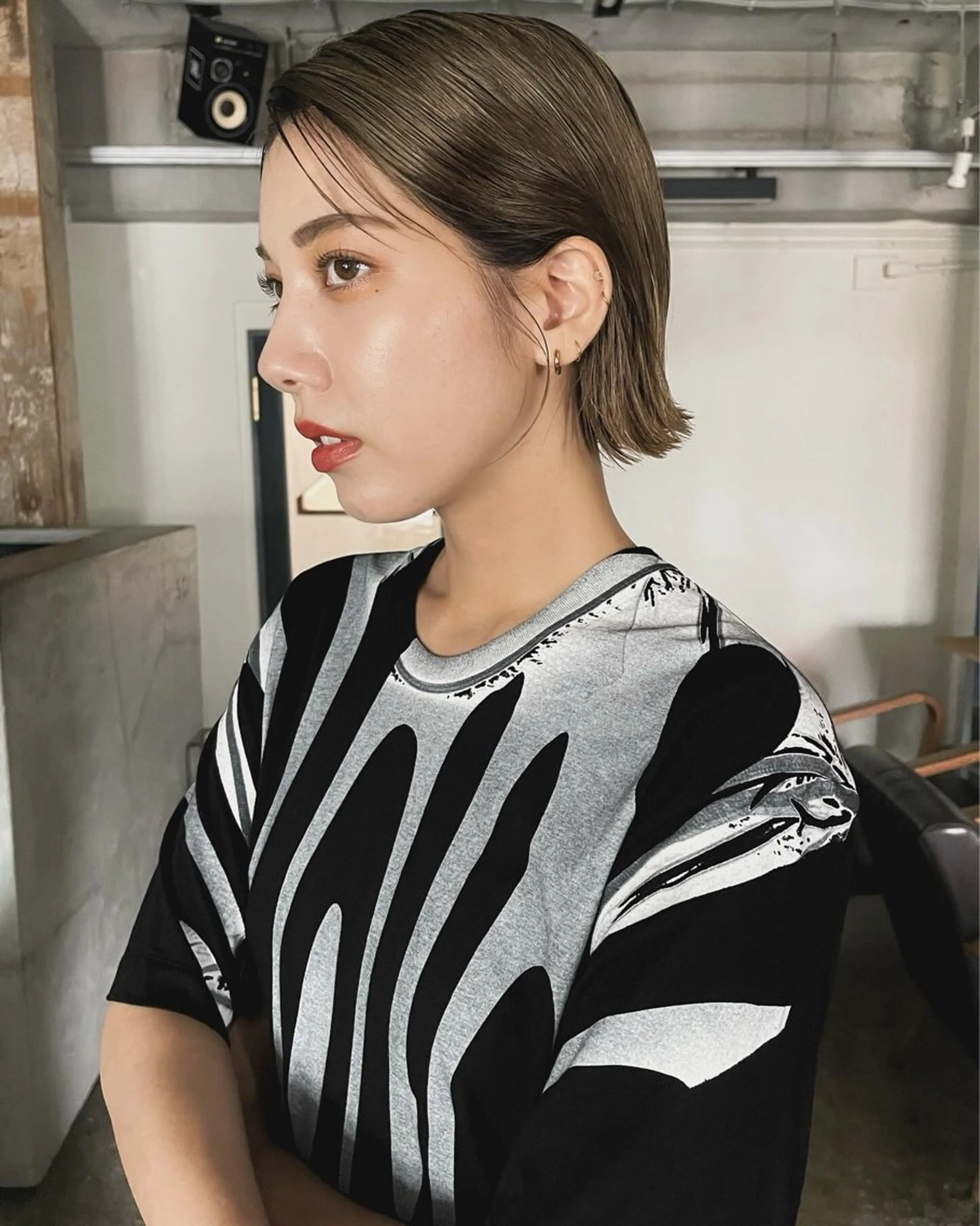 ショート カラー 安部佑哉/ハイトーン /レイヤー/グランジのヘアスタイル