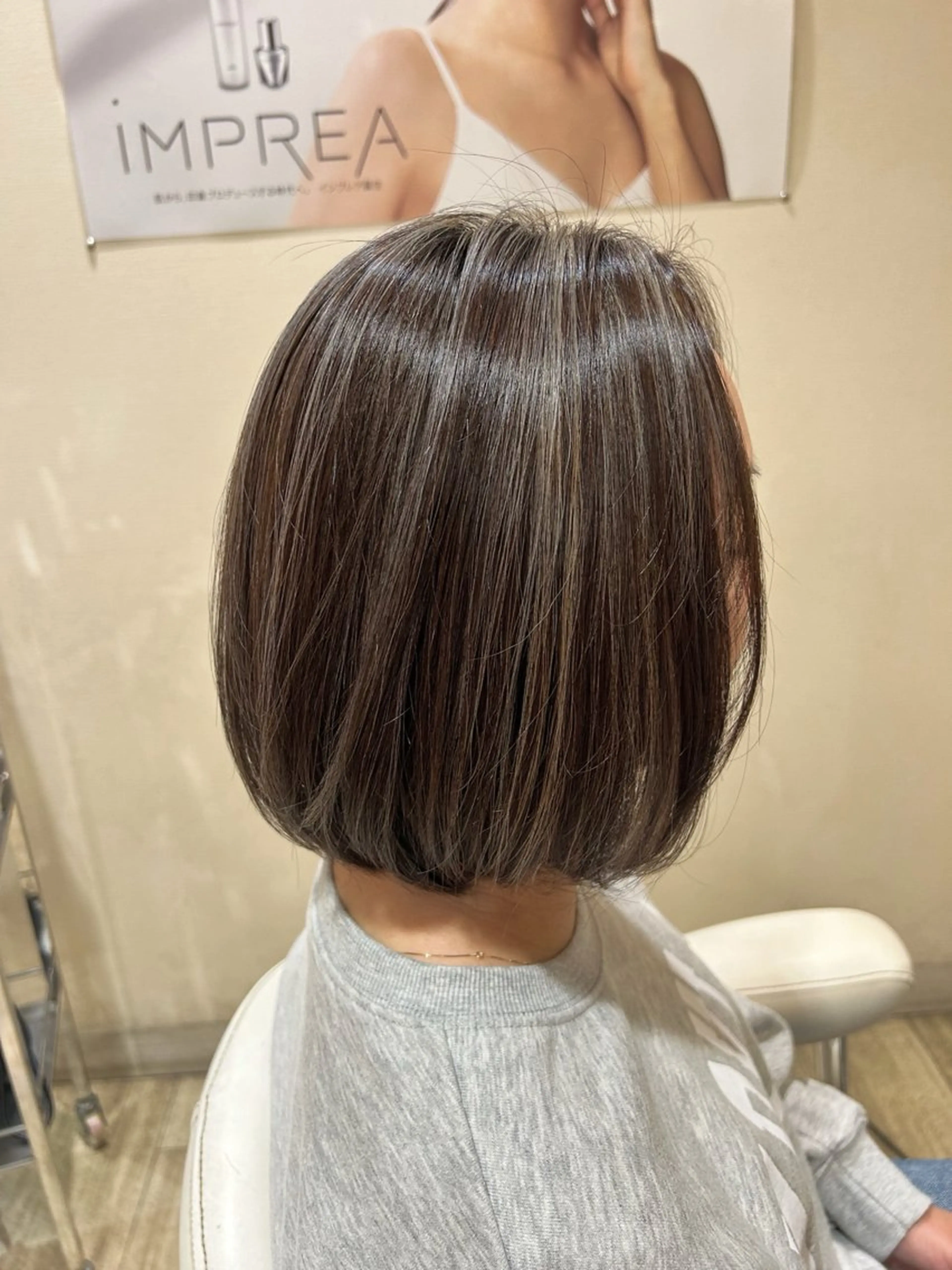 カラー わかまつ　ももみ 🕊️/顔周りカットのヘアスタイル