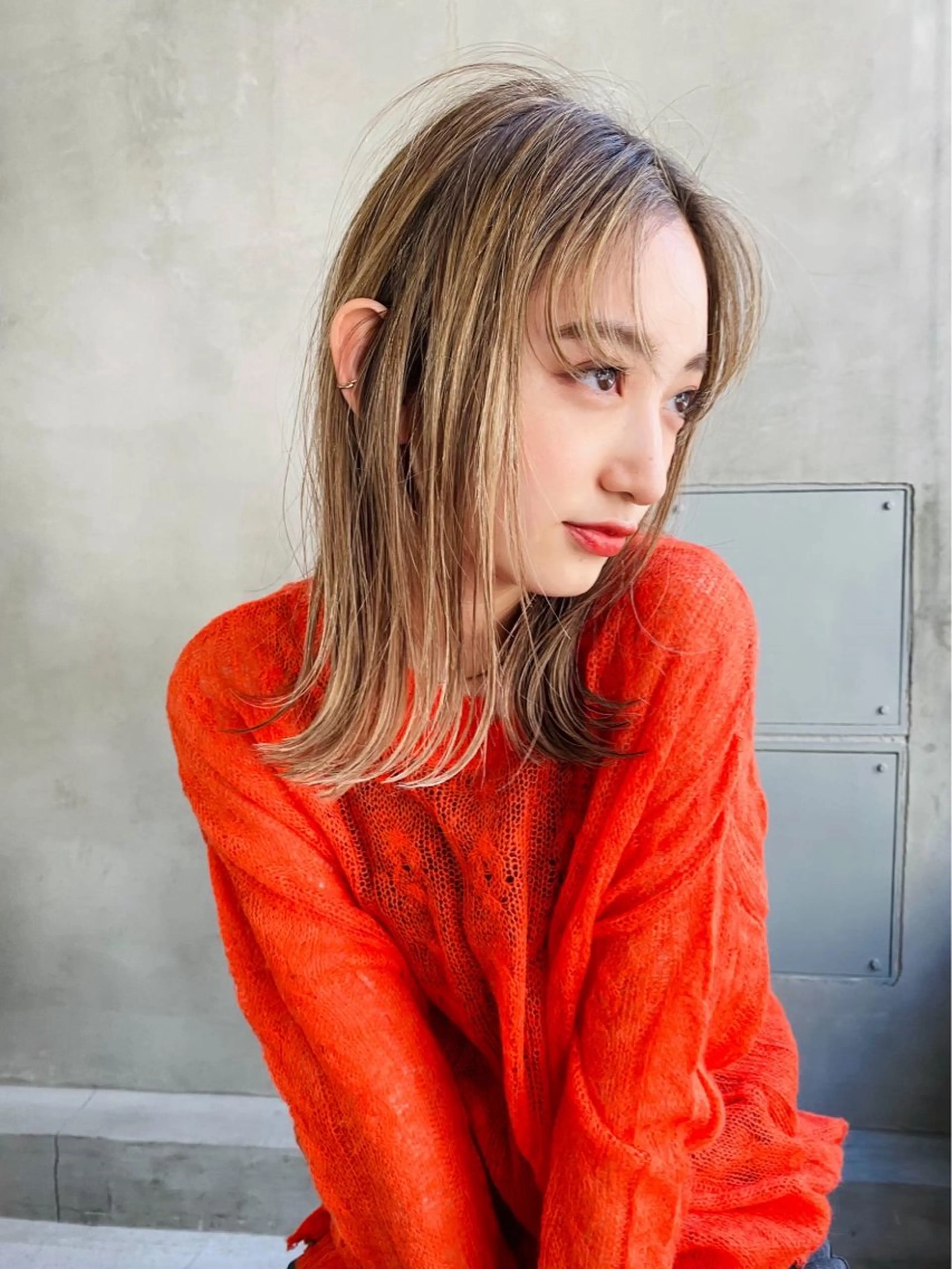 ミディアム カラー 🦋韓国/暖色カラー RENA🦋のヘアスタイル