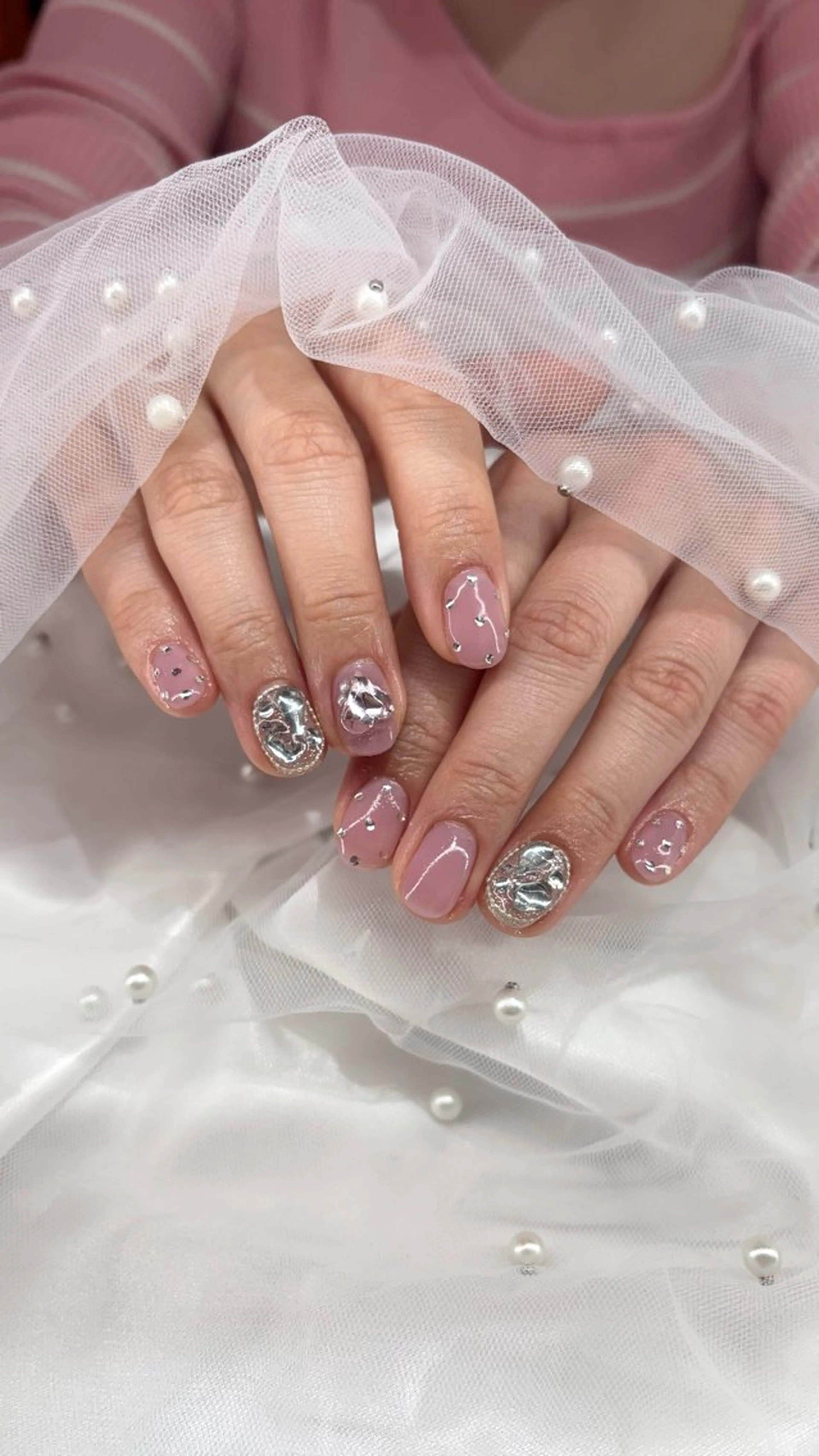 ネイル 韓国ネイル シンプルネイル ワンホンネイル ハンドネイル nailsalon JOUR J所属・nailsalon JOUR Jのネイルデザイン