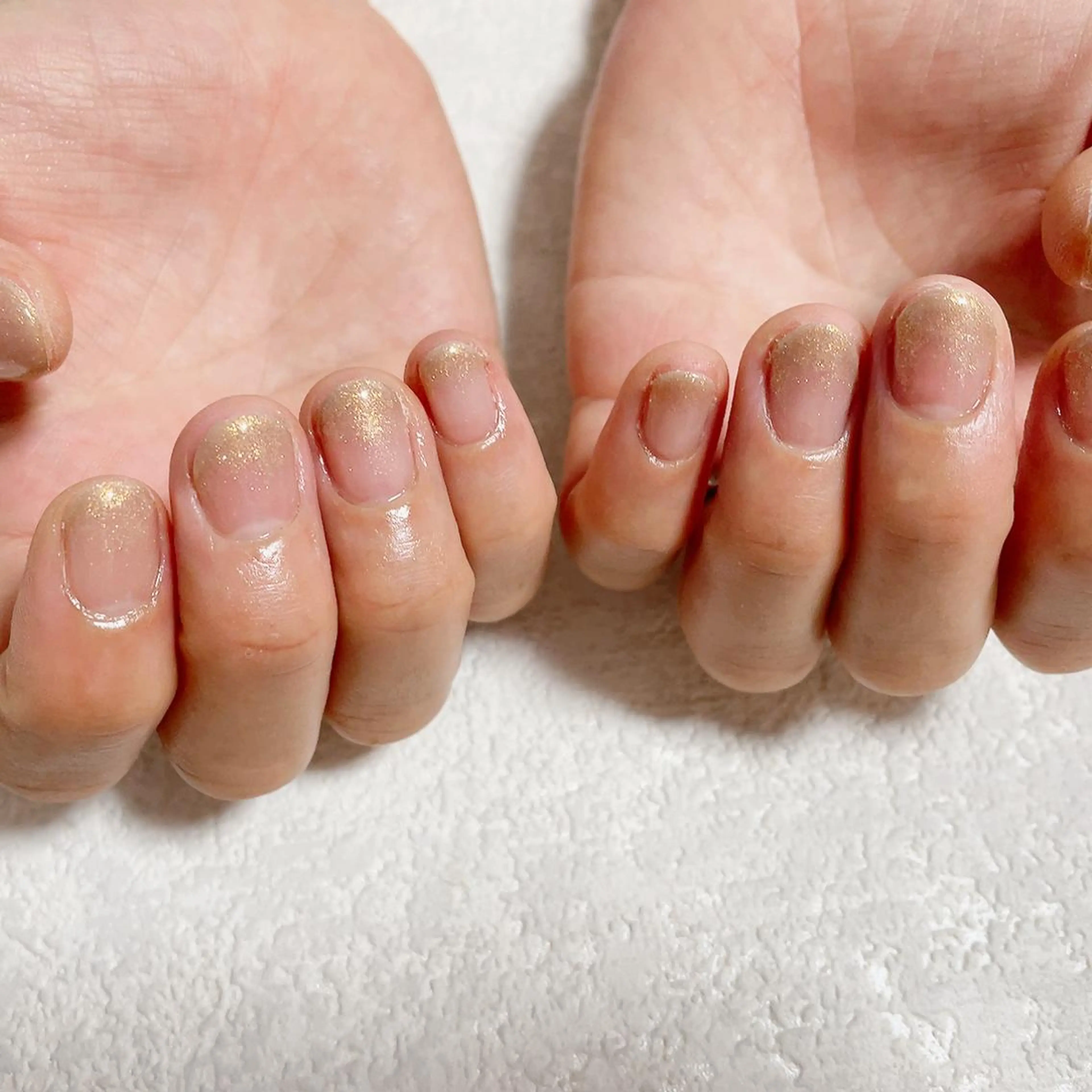 ネイル フットネイル ジェルネイル グラデーション ラメ(グリッター) ラメグラデーション kiki nail たまプラーザのネイルデザイン