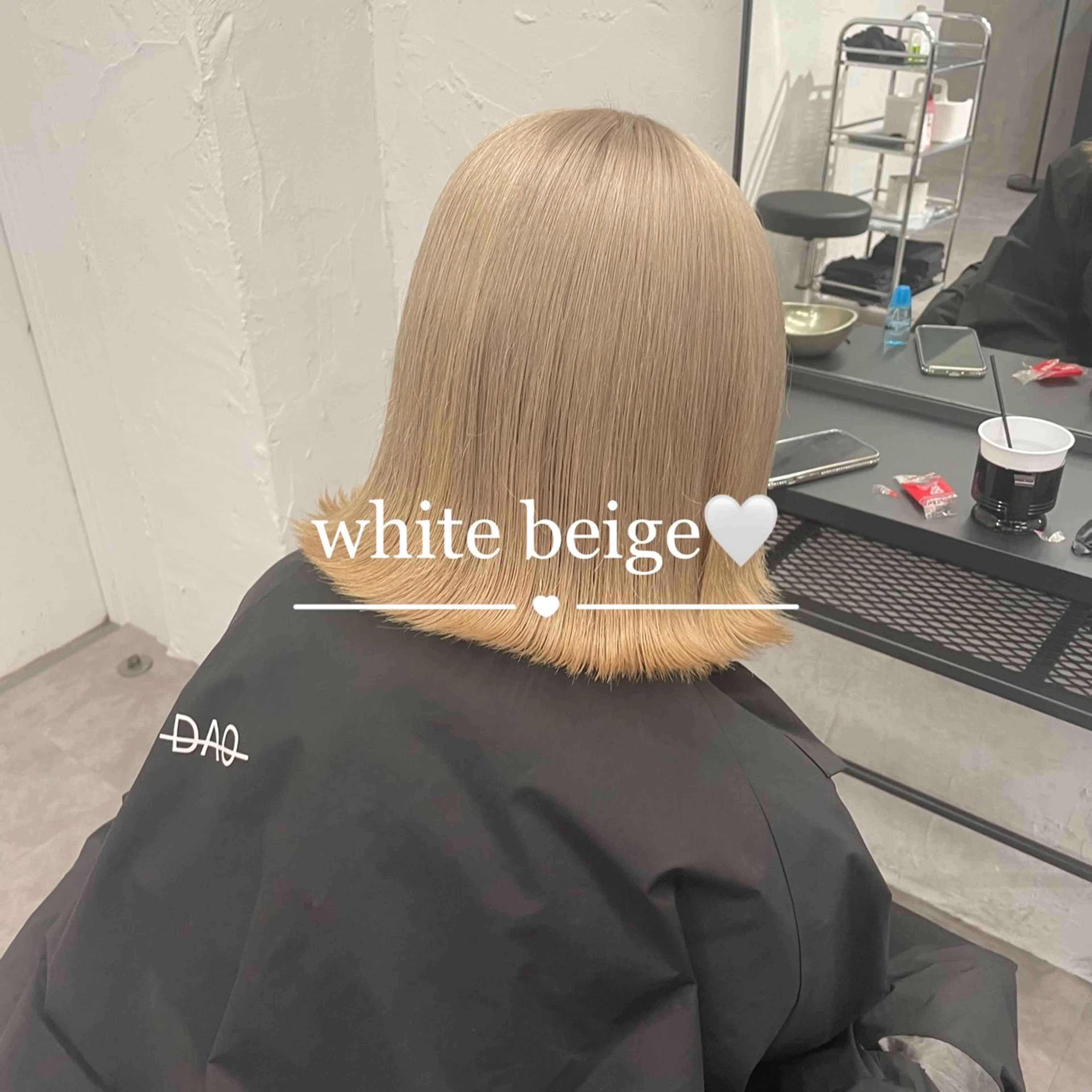 【3月限定価格⭐️】high bleach🎀(ケアブリーチ2回+カラー＋保護トリートメント)の写真